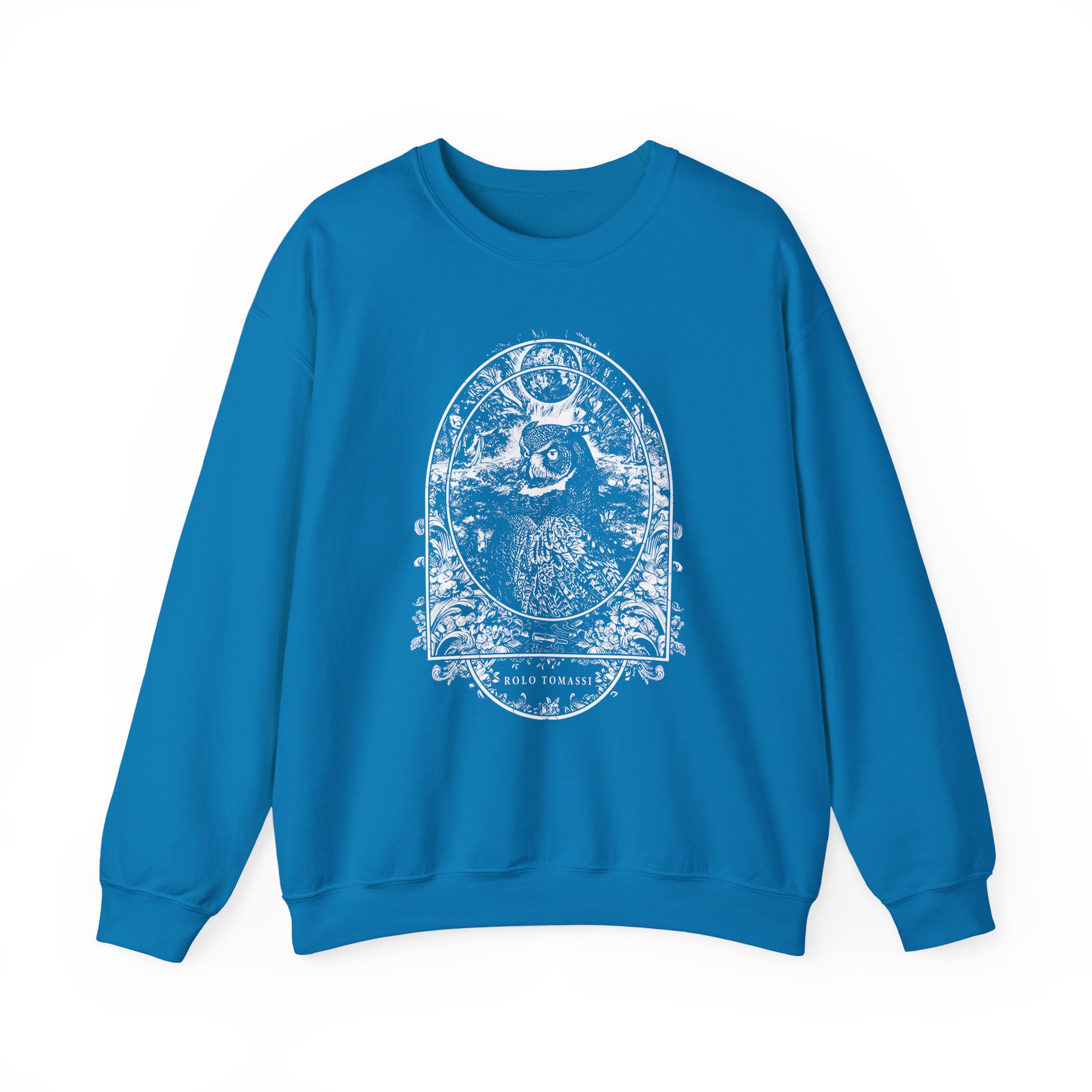 Rolo Tomassi Owl Unisex Heavy Blend Crewneck Sweatshirt