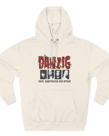 Danzig Loud Aggressive and Proud Three-Panel Fleece Hoodie