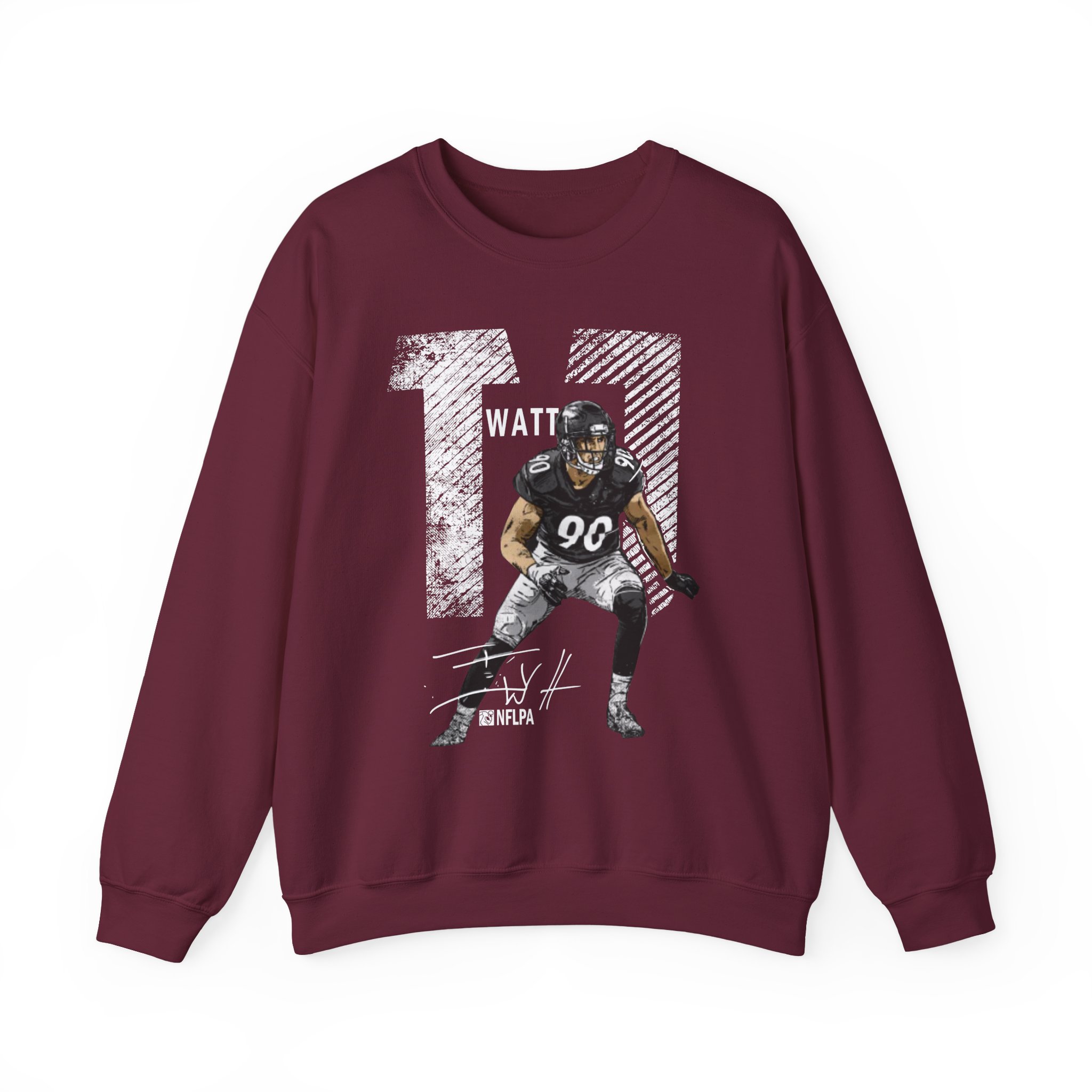 Tj Watt Mega Bold Unisex Heavy Blendâ„¢ Crewneck Sweatshirt