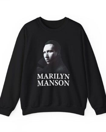 Marilyn Manson Face Unisex Heavy Blend™ Crewneck Sweatshirt