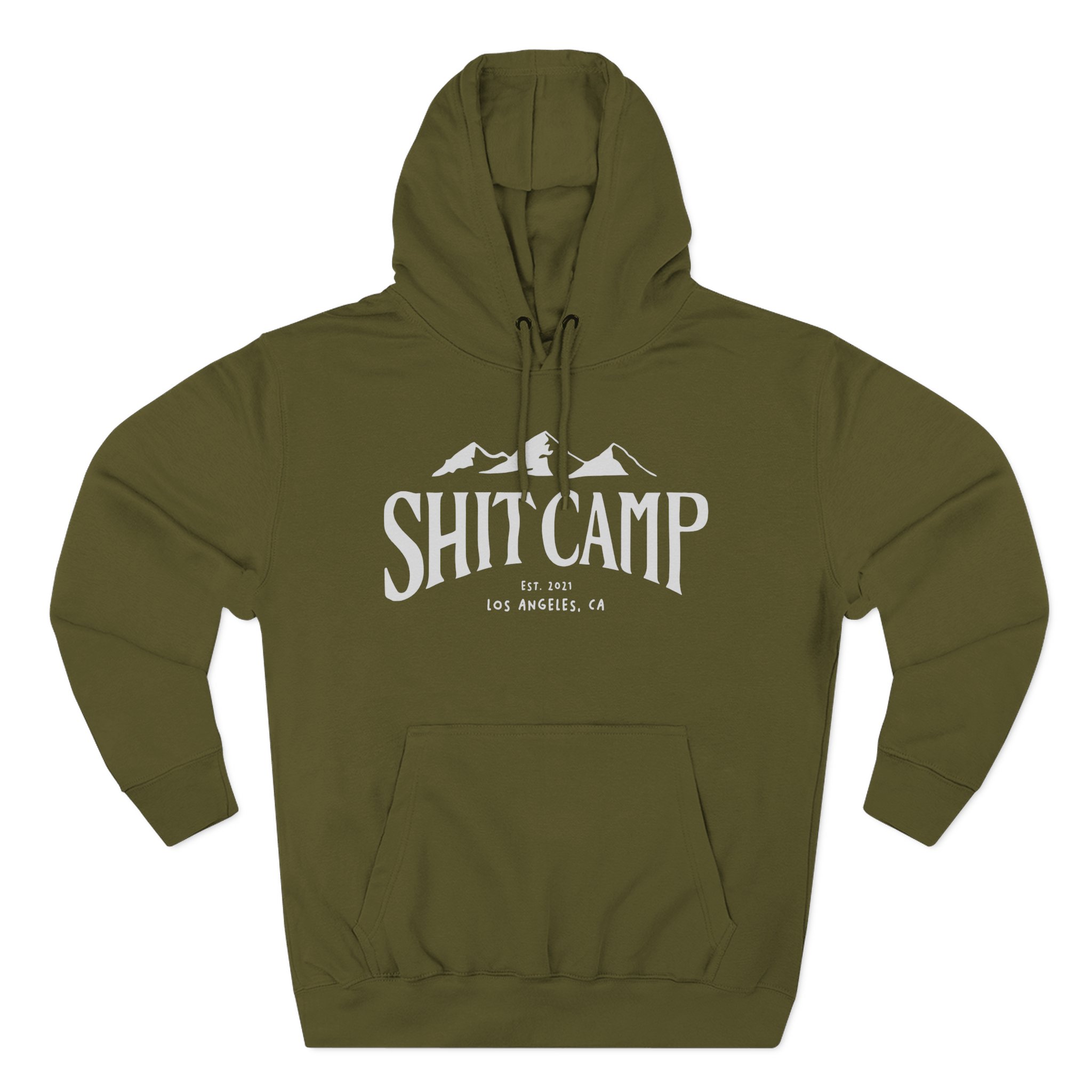 Qtcinderella Shit Camp Three-Panel Fleece Hoodie