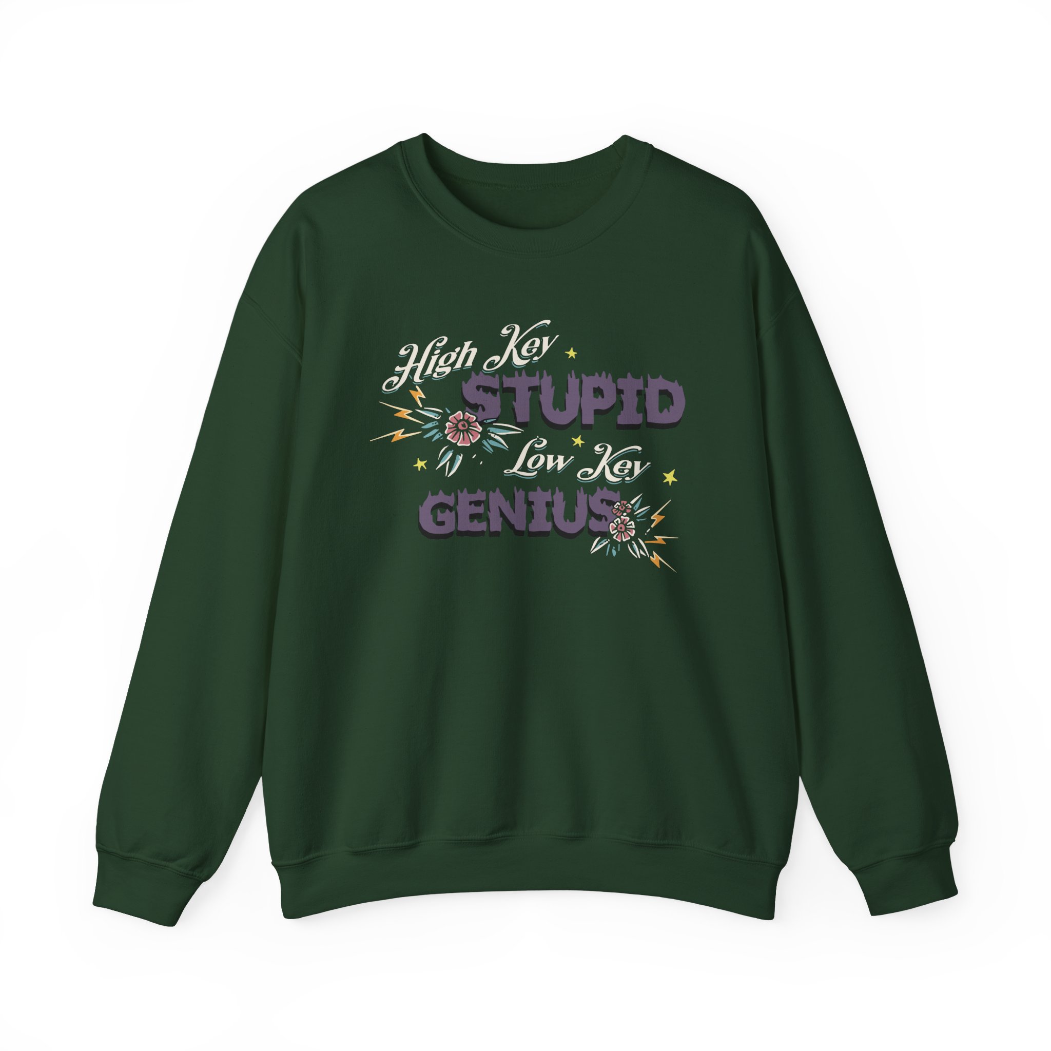 Kallmekris High Key Stupid Genius Unisex Heavy Blendâ„¢ Crewneck Sweatshirt