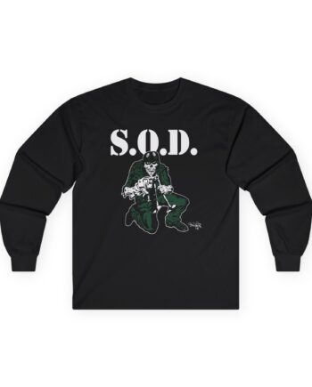 Stormtroopers of Death S.o.d. Schism Tour "85" Speak English or Die Unisex Ultra Cotton Long Sleeve Tee