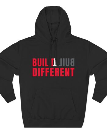 Loltyler1 Built Different Three-Panel Fleece Hoodie