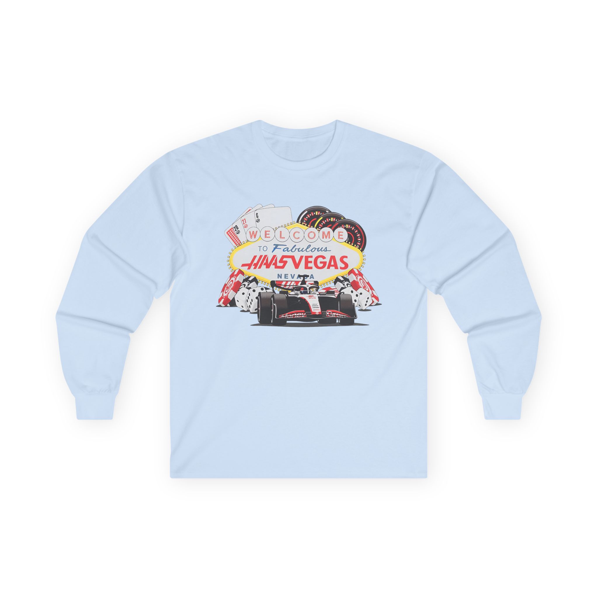 Haas F1 Las Vegas Gp Unisex Ultra Cotton Long Sleeve Tee