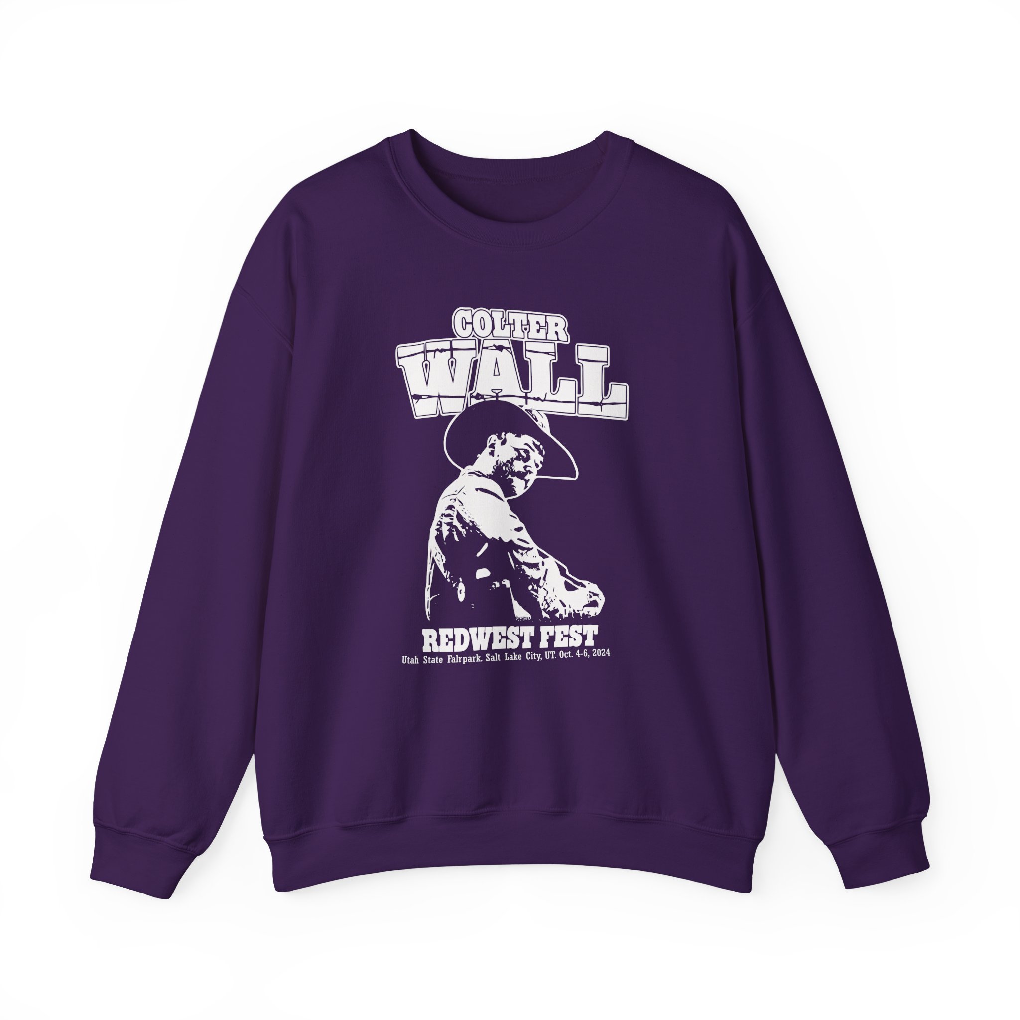 Colter Wall RedWest Fest Unisex Heavy Blendâ„¢ Crewneck Sweatshirt