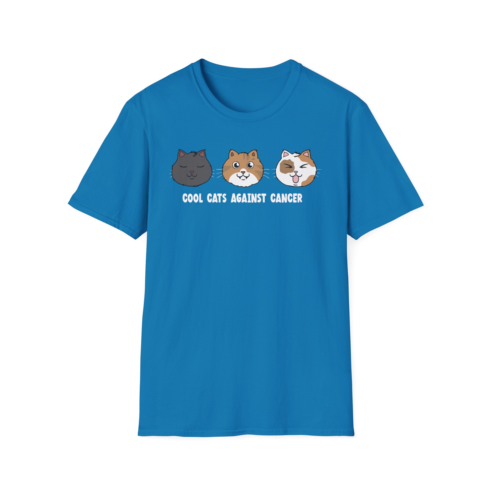 Lilsimsie Cool Cats Against Cancer Unisex Softstyle T-Shirt