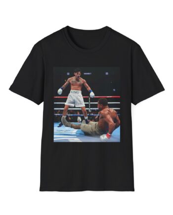 Ryan Garcia Knocks Down Devin Haney Unisex Softstyle T-Shirt