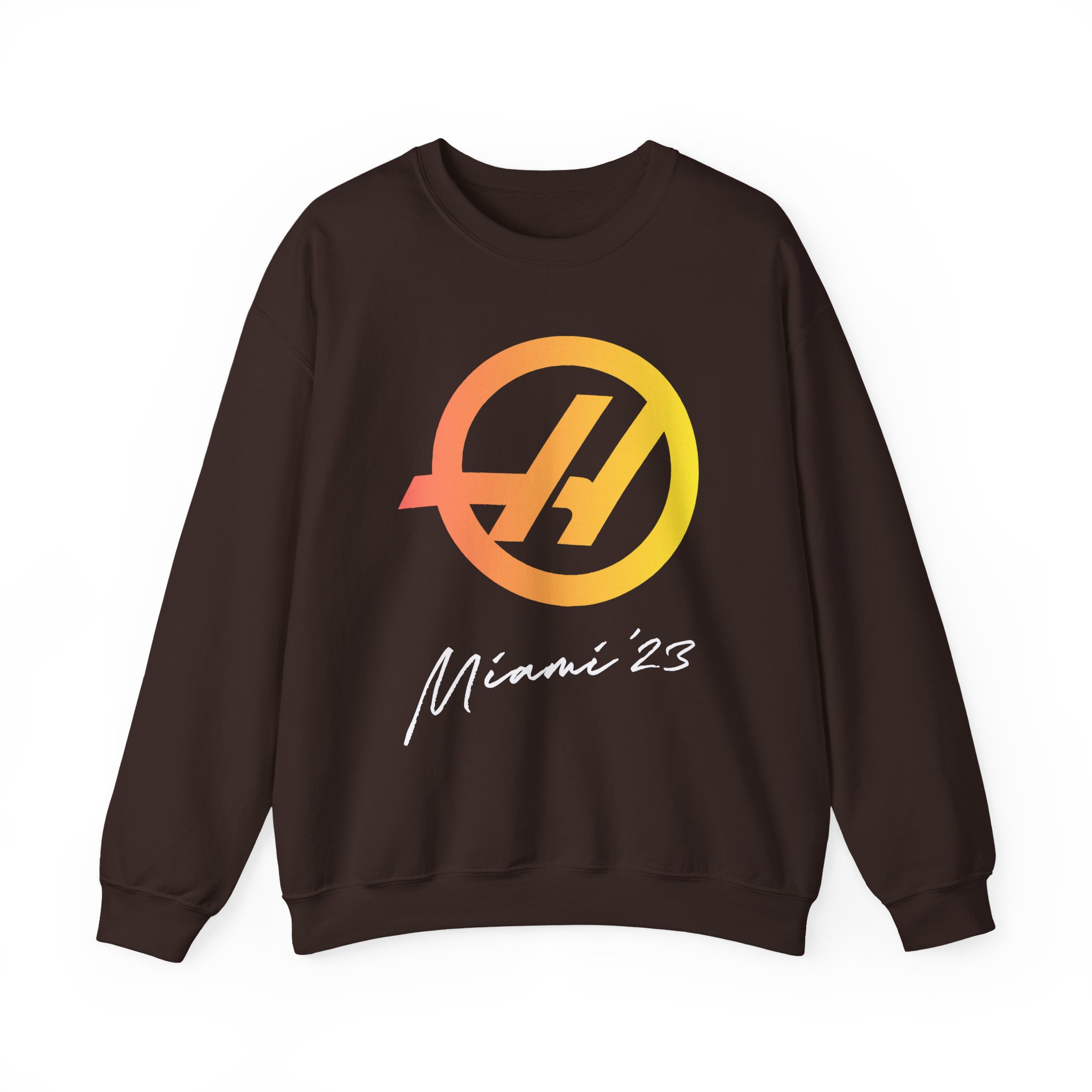 Haas F1 Miami Gp Unisex Heavy Blendâ„¢ Crewneck Sweatshirt