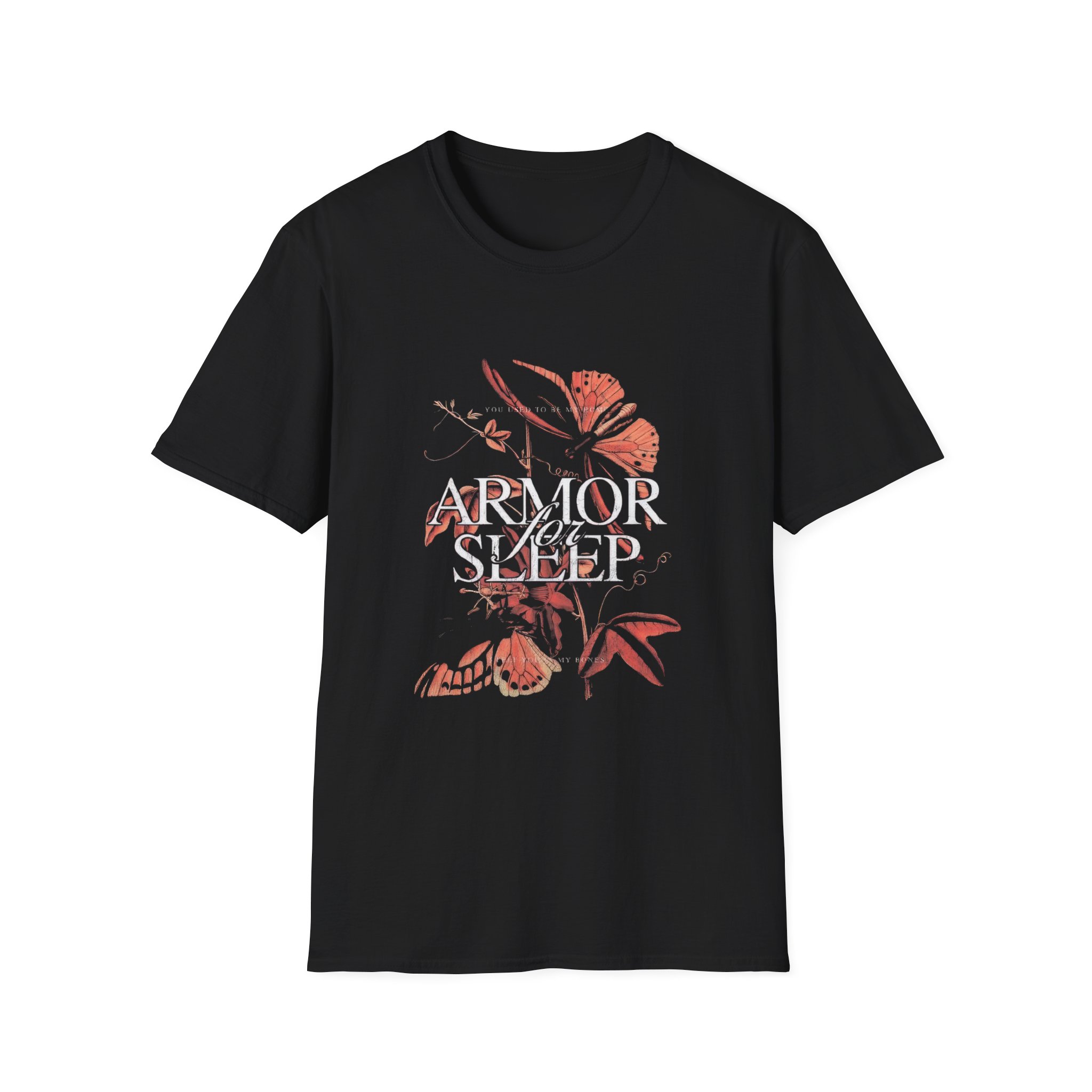 Armor for Sleep Orange Butterflies Unisex Softstyle T-shirt