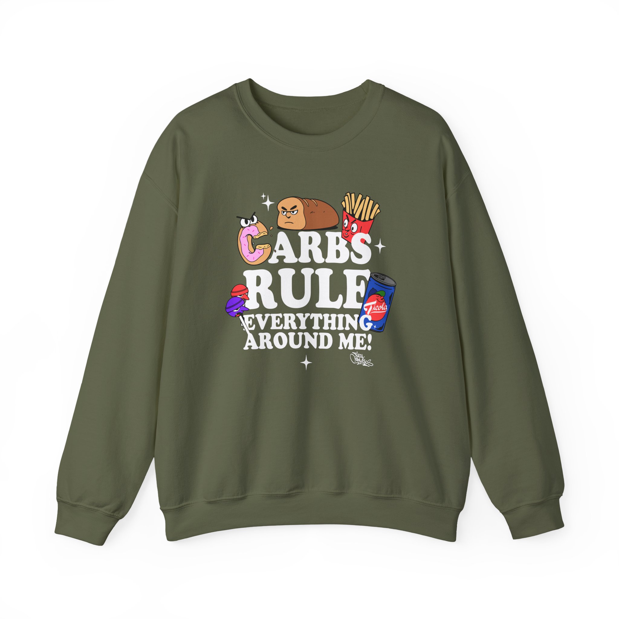 Method Man Carbs Rule Everything Around Me Unisex Heavy Blendâ„¢ Crewneck Sweatshirt