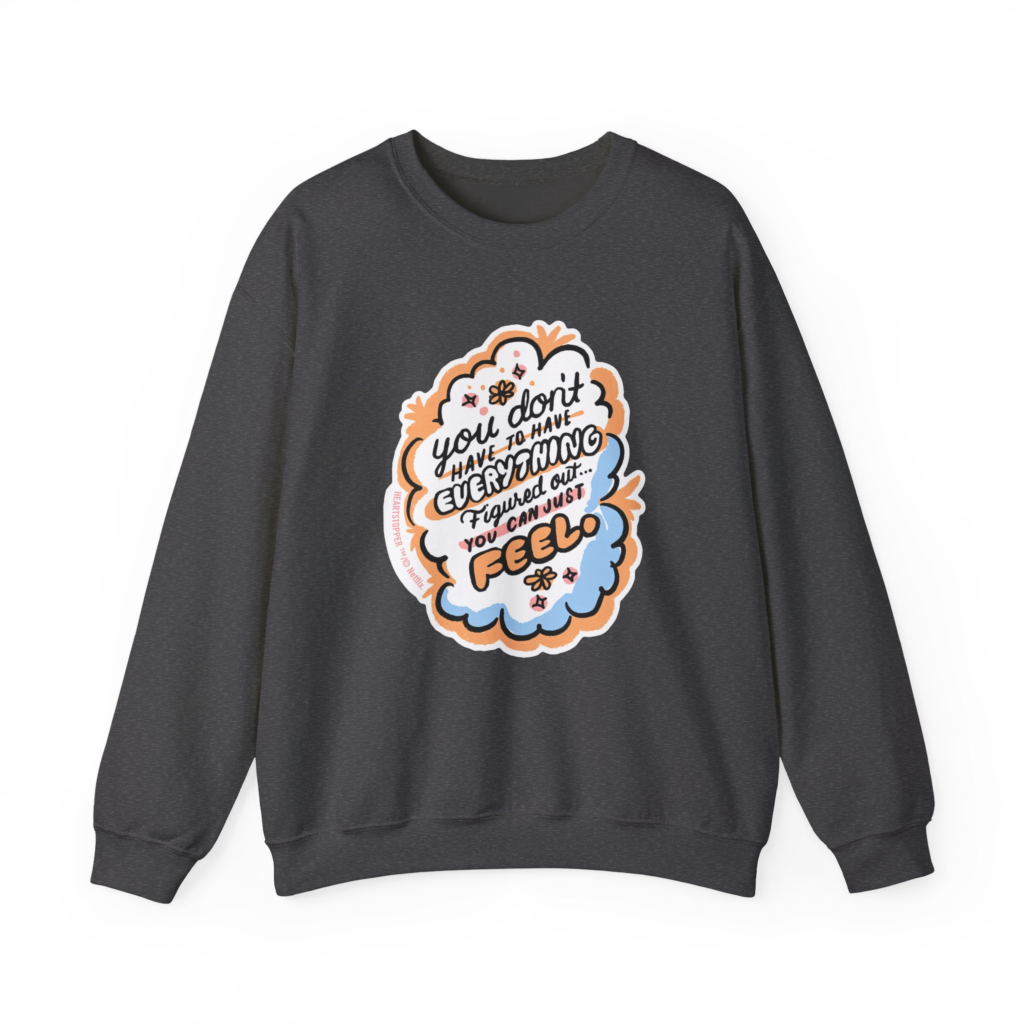 Heartstopper You Can Just Feel Unisex Heavy Blendâ„¢ Crewneck Sweatshirt