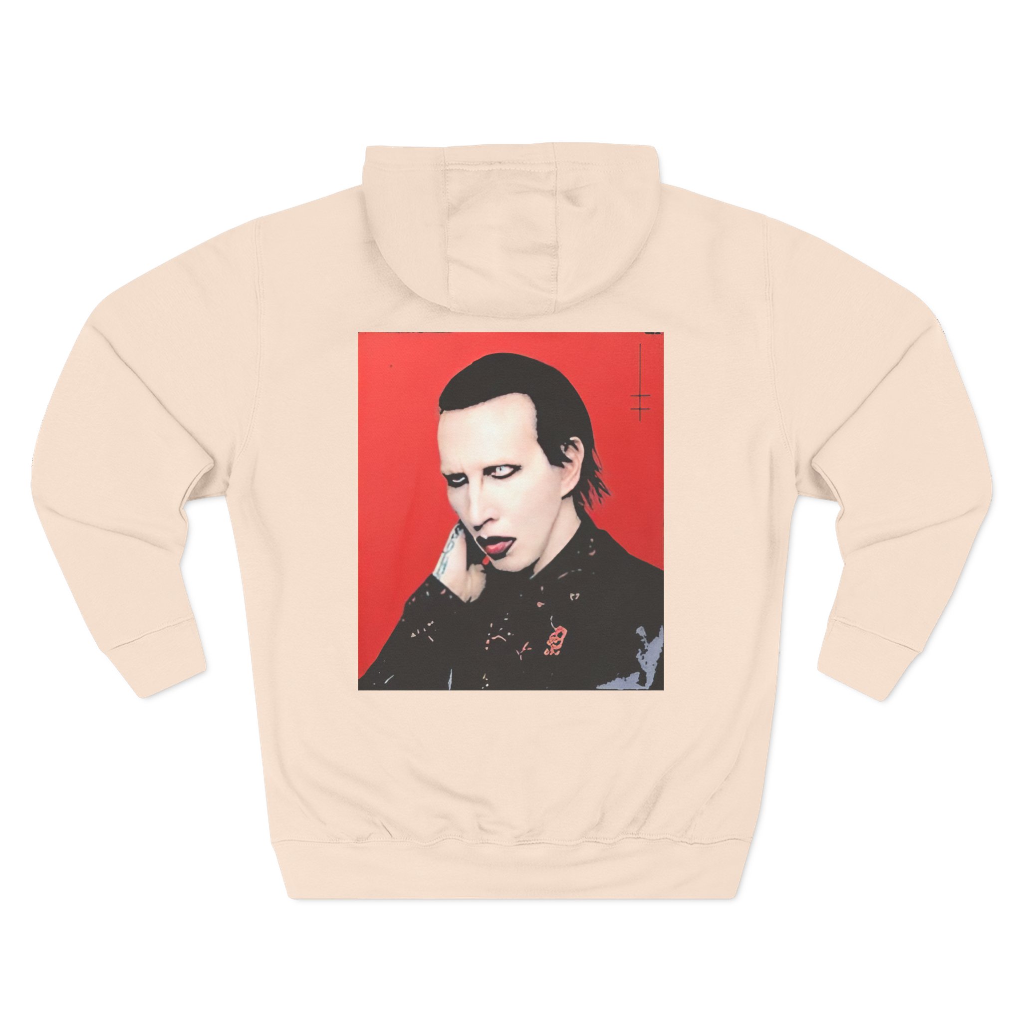 Marilyn Manson Little Cross Photo Three-Panel Fleece Hoodie