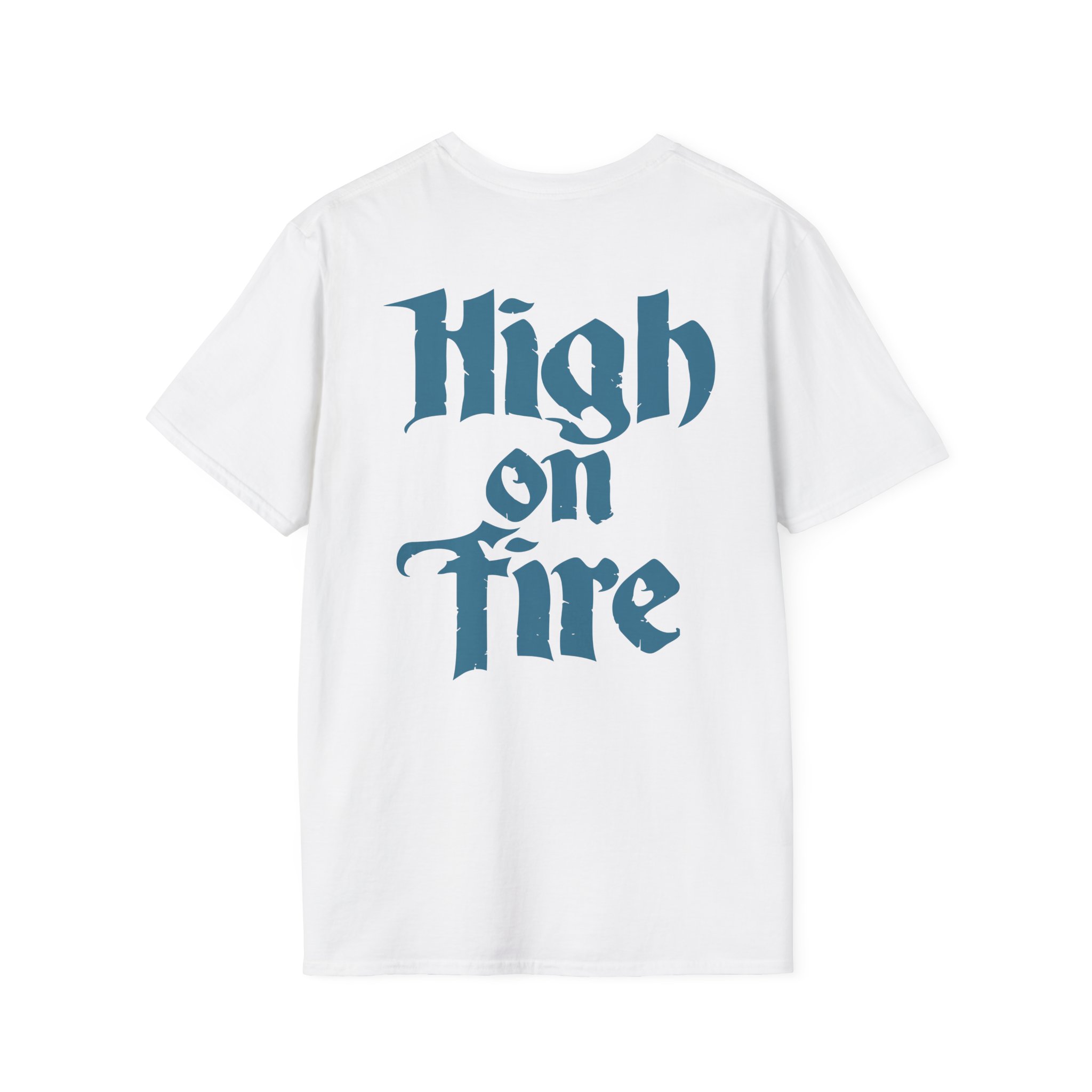 High on Fire Skull Knife Unisex Softstyle T-Shirt