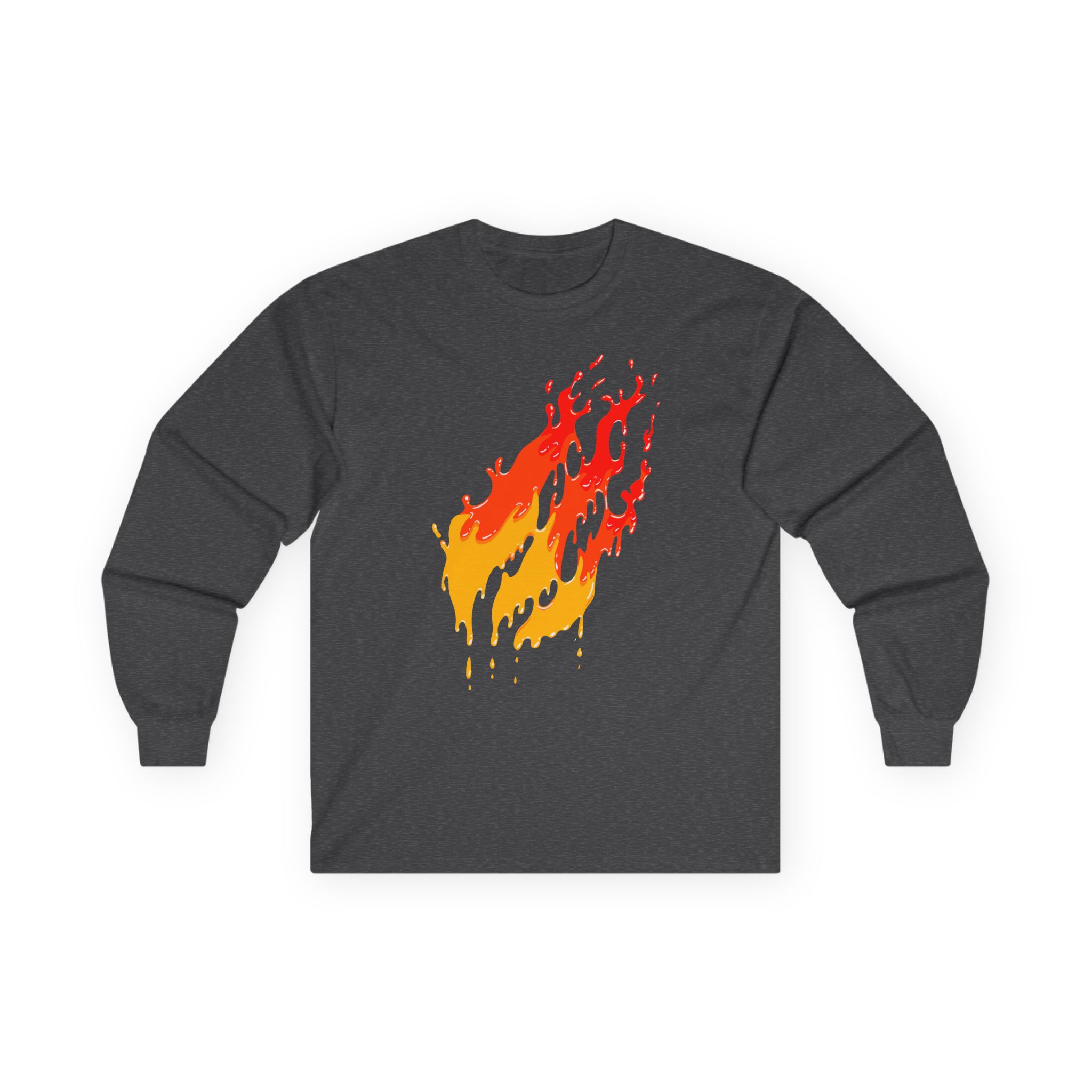 Preston Fire Drip Unisex Ultra Cotton Long Sleeve Tee