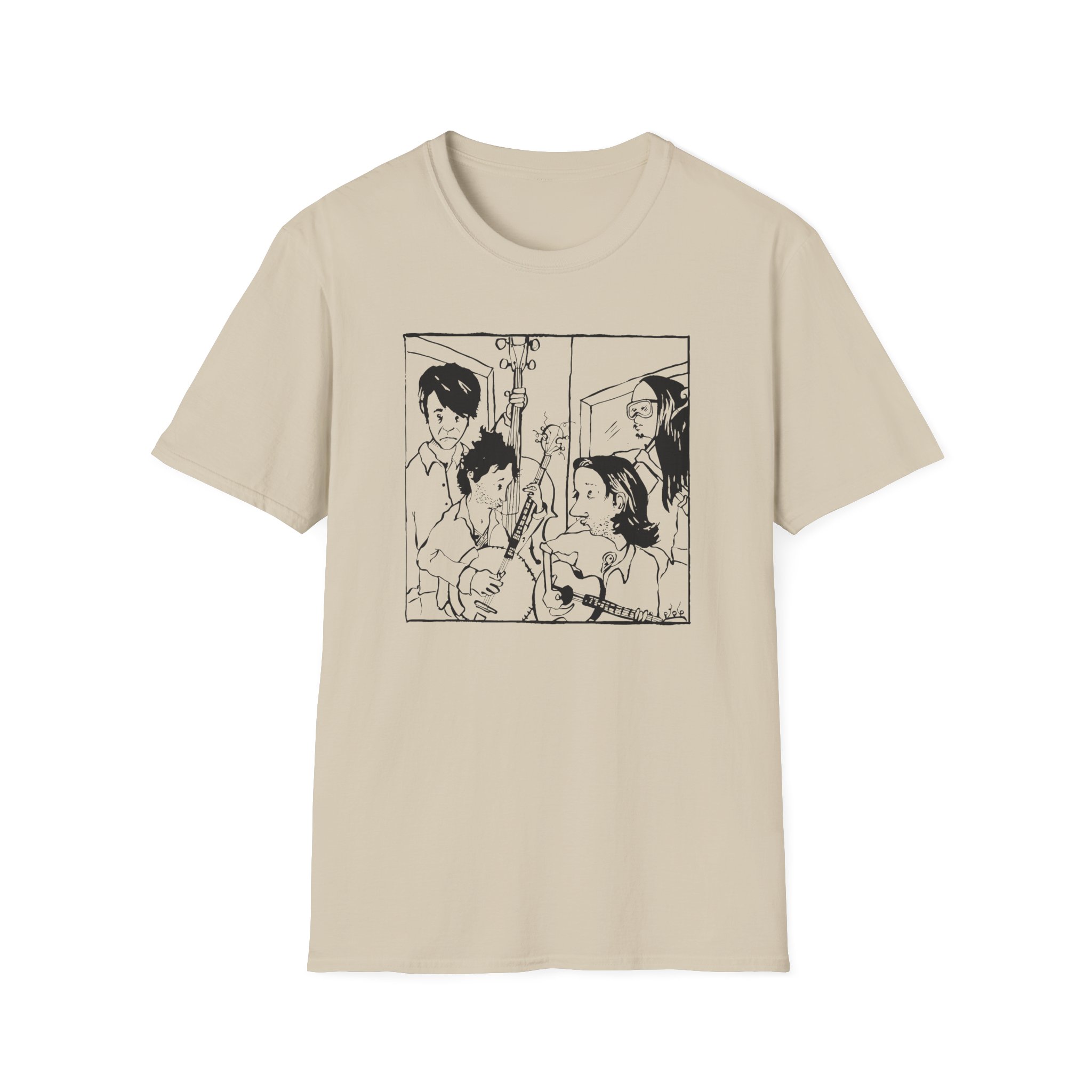 Avett Brothers Seth Drawing Unisex Softstyle T-Shirt