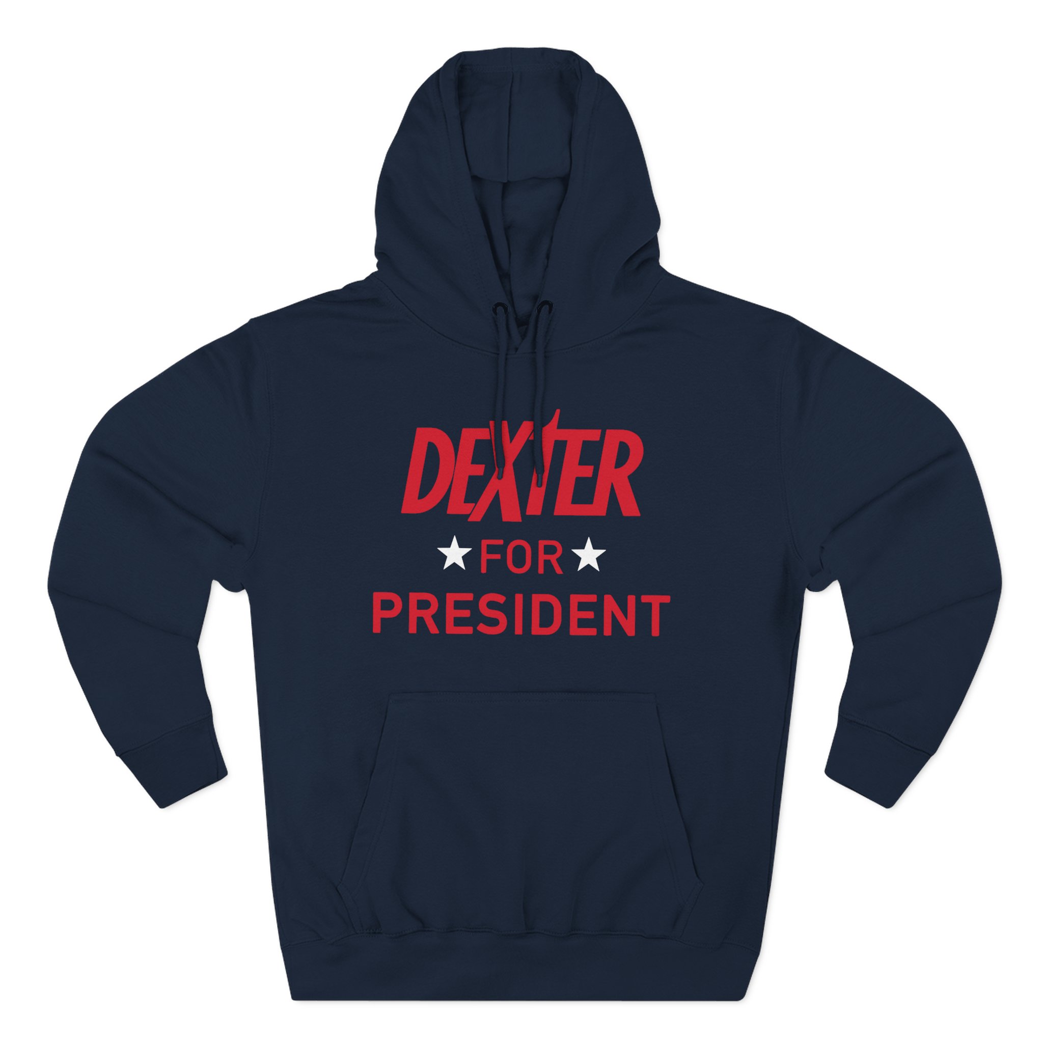 Dexter For President Three-Panel Fleece Hoodie
