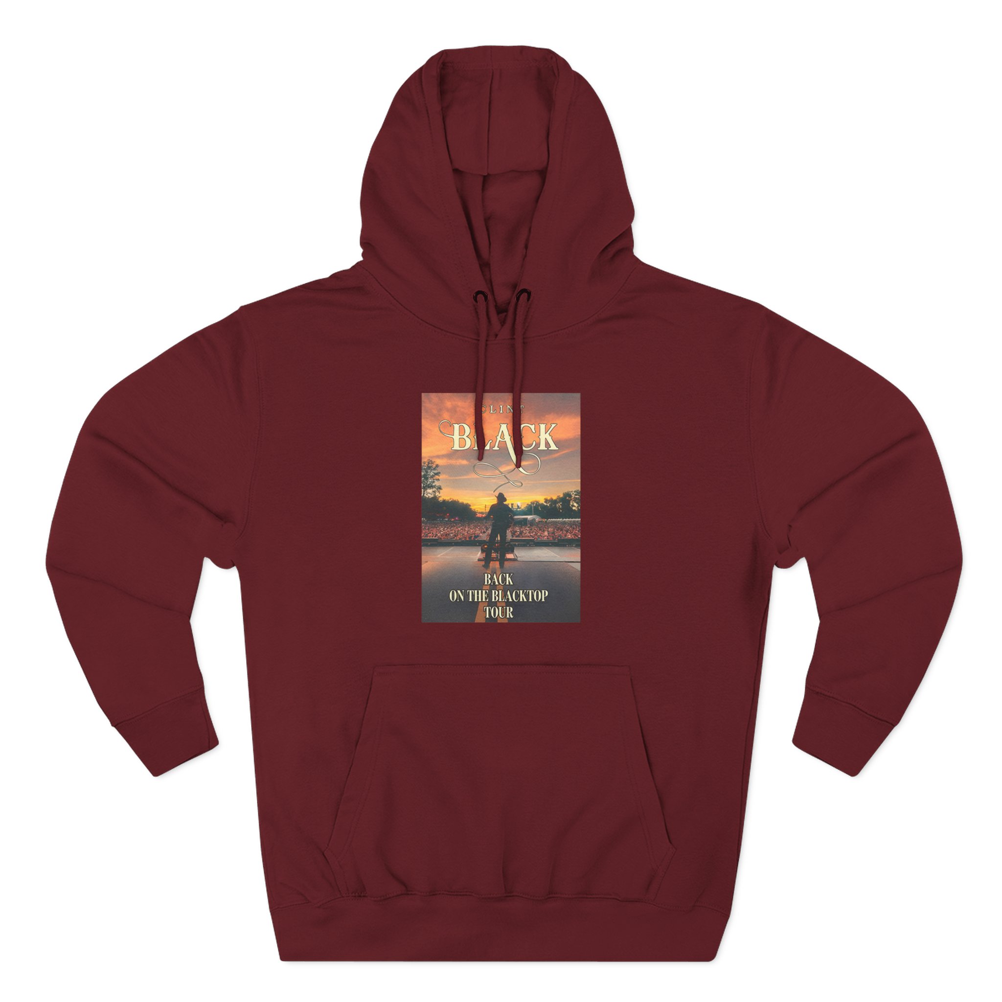 Clint Black Blacktop Three-Panel Fleece Hoodie