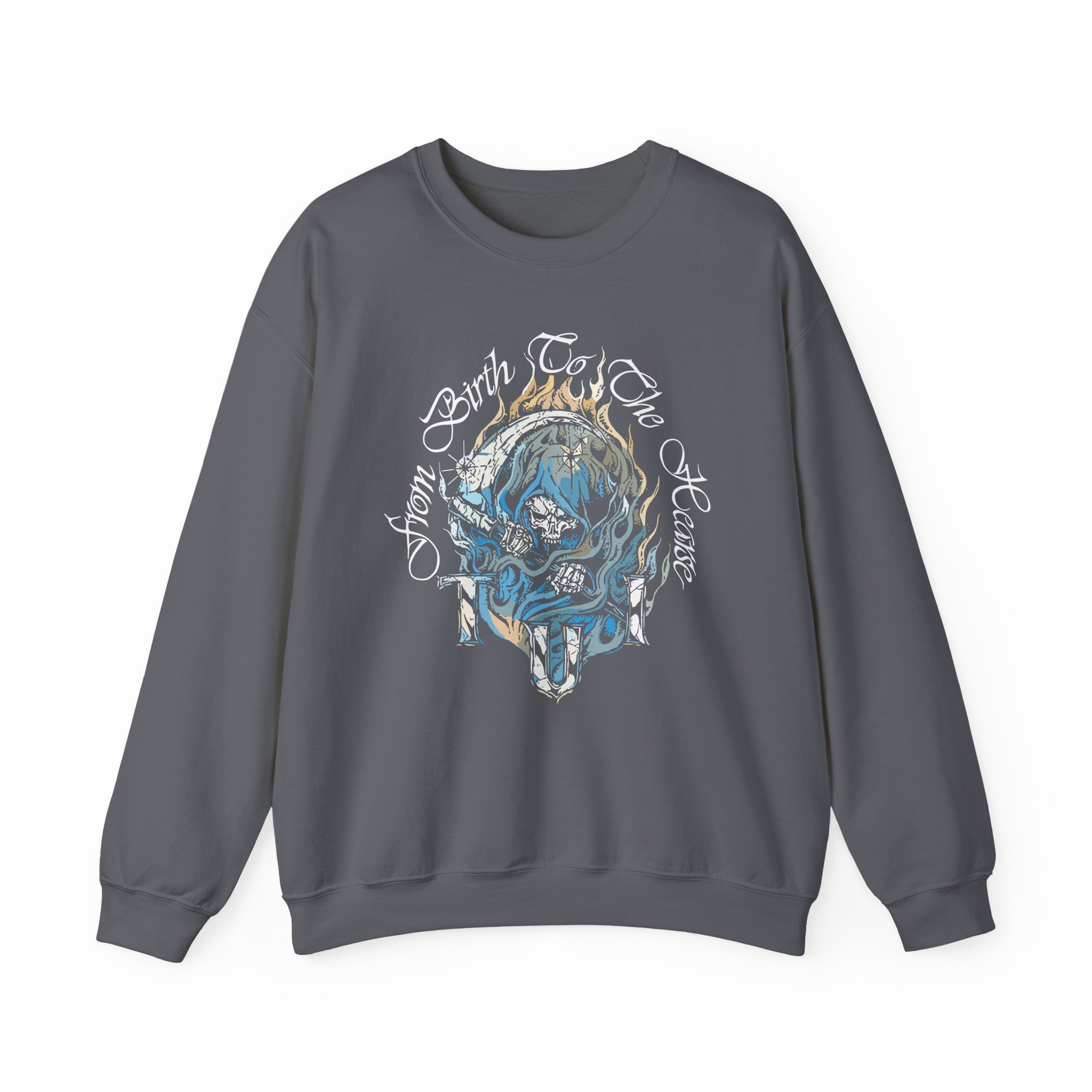 Trapped Under Ice Birth to Hearse Unisex Heavy Blend Crewneck Sweatshir