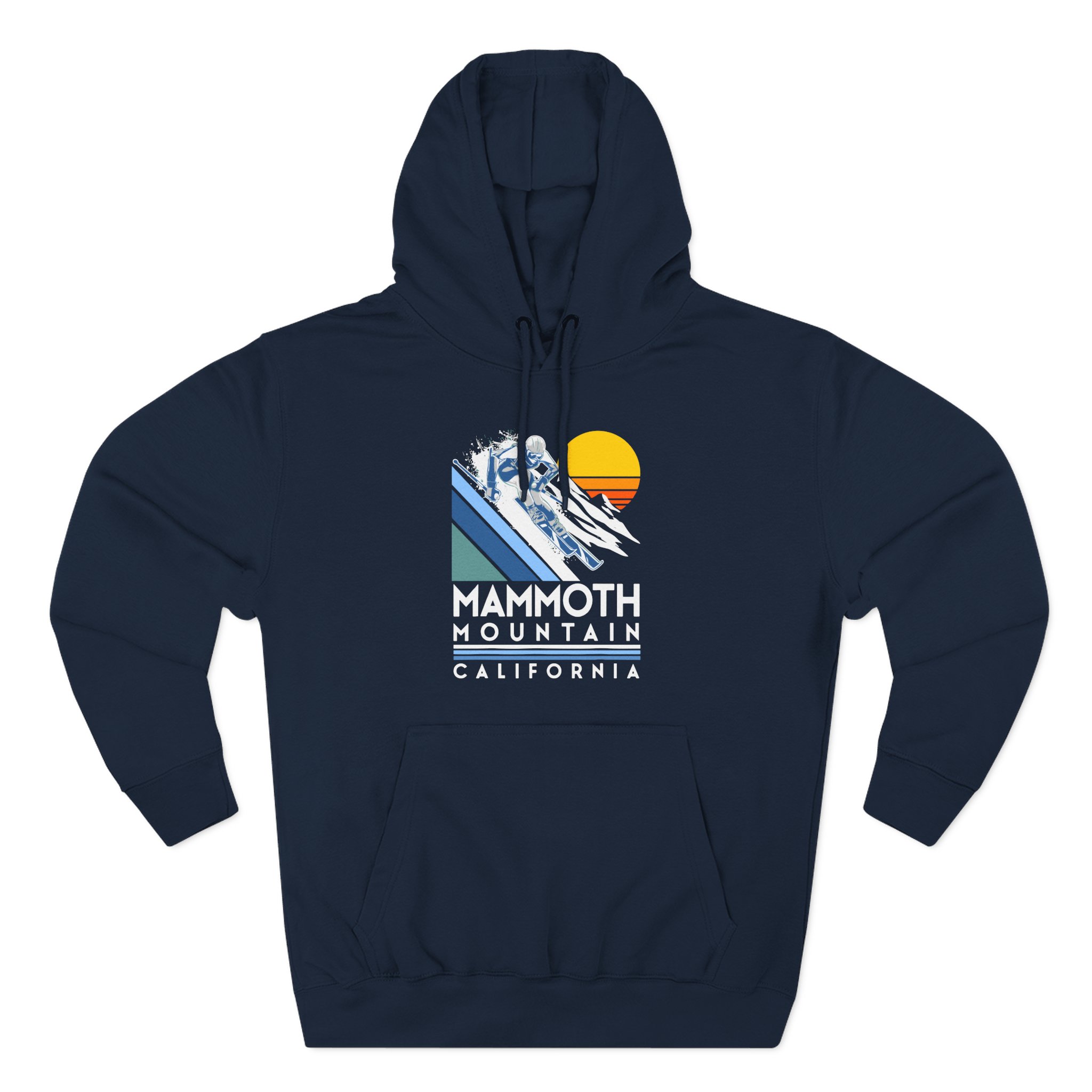 Mammoth Mountain California Three-Panel Fleece Hoodie