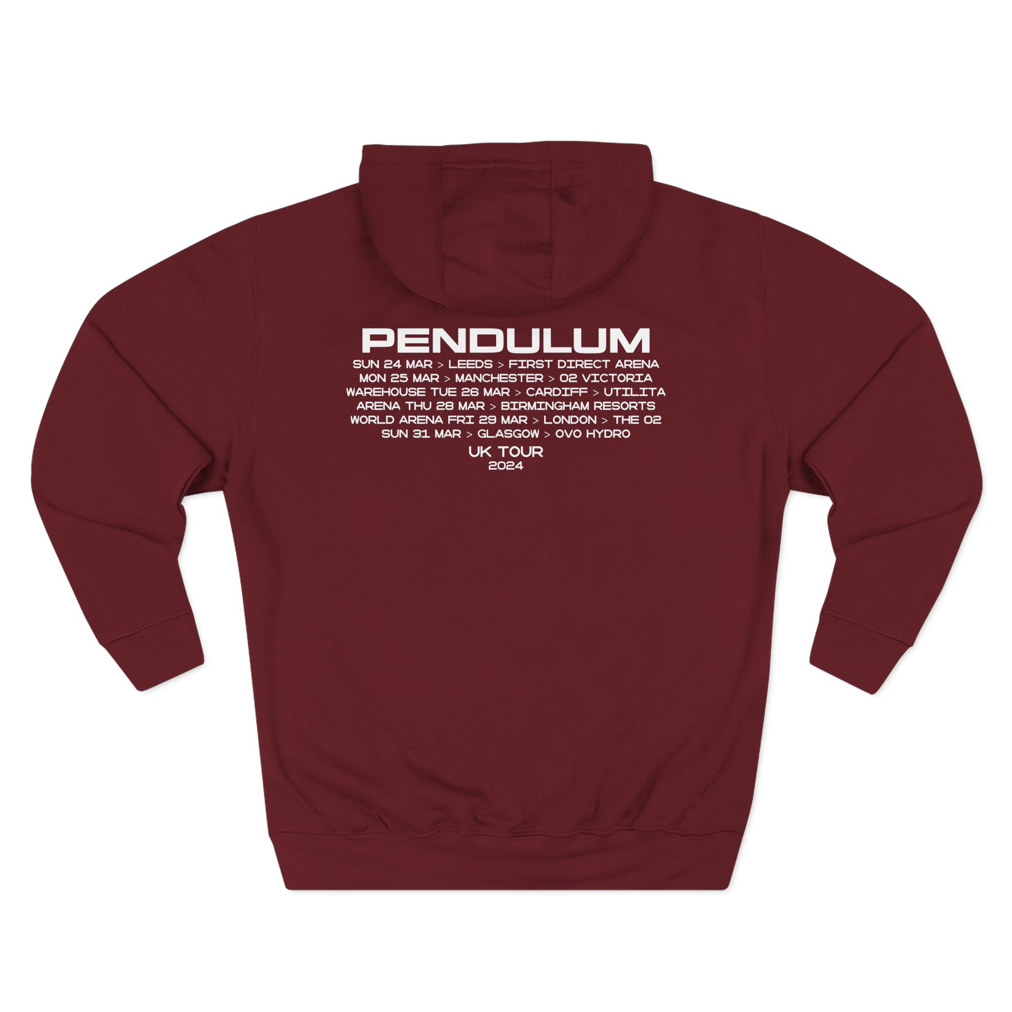 Pendulum Uk Tour Maze Three-Panel Fleece Hoodie