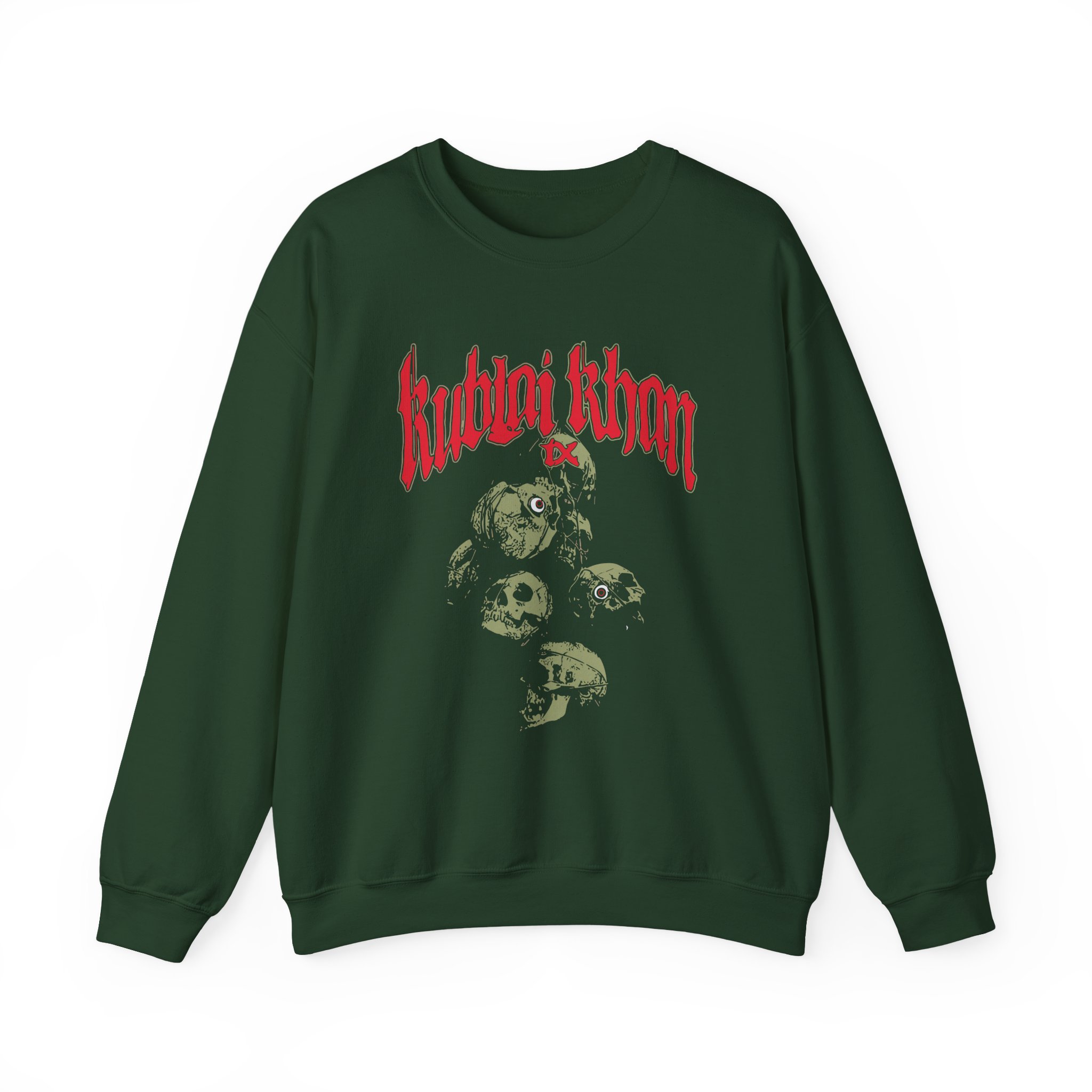 Kublai Khan - Skull Unisex Heavy Blendâ„¢ Crewneck Sweatshirt