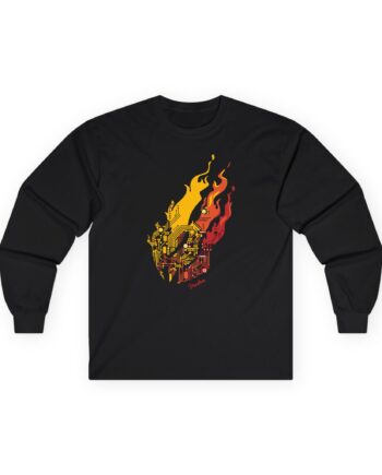 Preston Circuit Flame Unisex Ultra Cotton Long Sleeve Tee