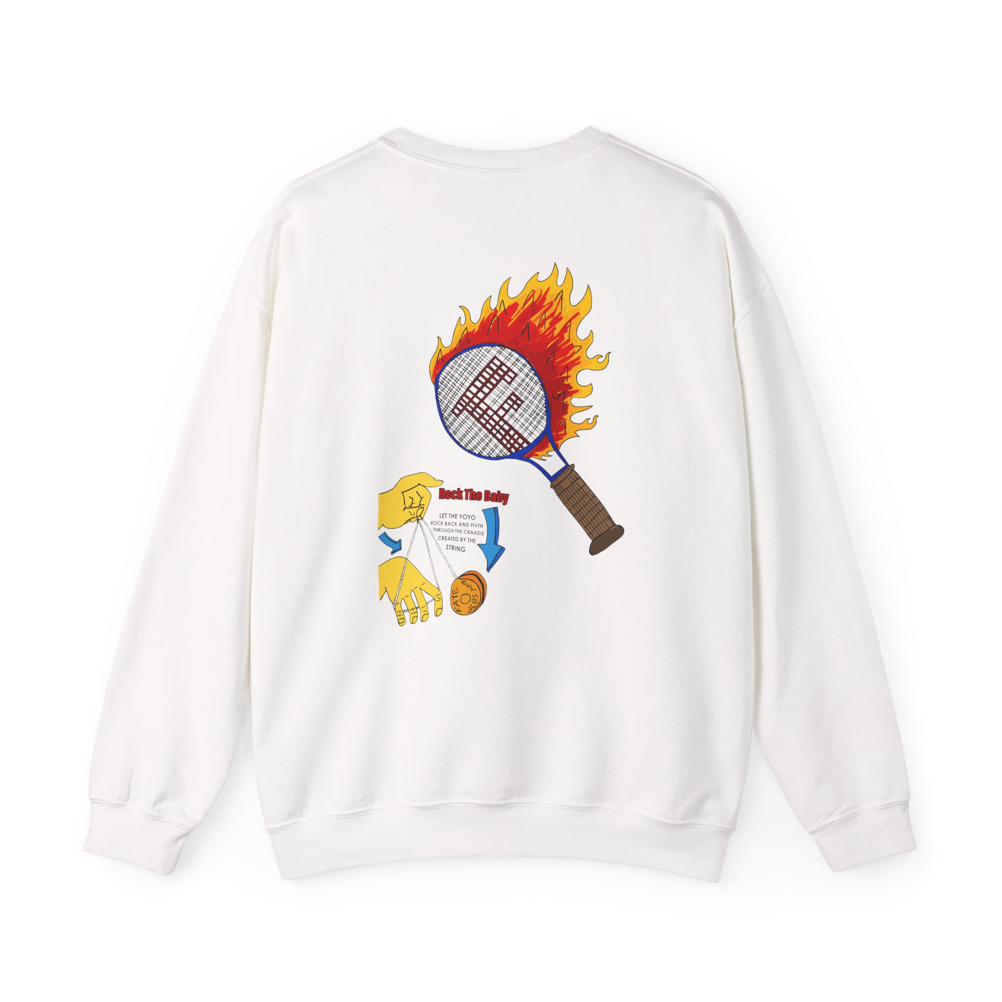 Faye Webster Felt Tip Unisex Heavy Blendâ„¢ Crewneck Sweatshirt