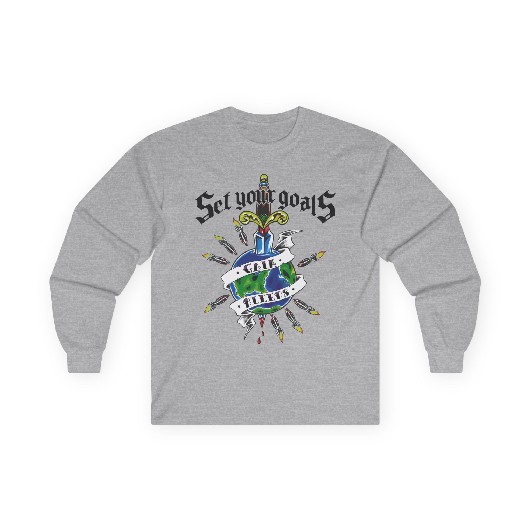 Set Your Goals Gaia Bleeds Unisex Ultra Cotton Long Sleeve Tee