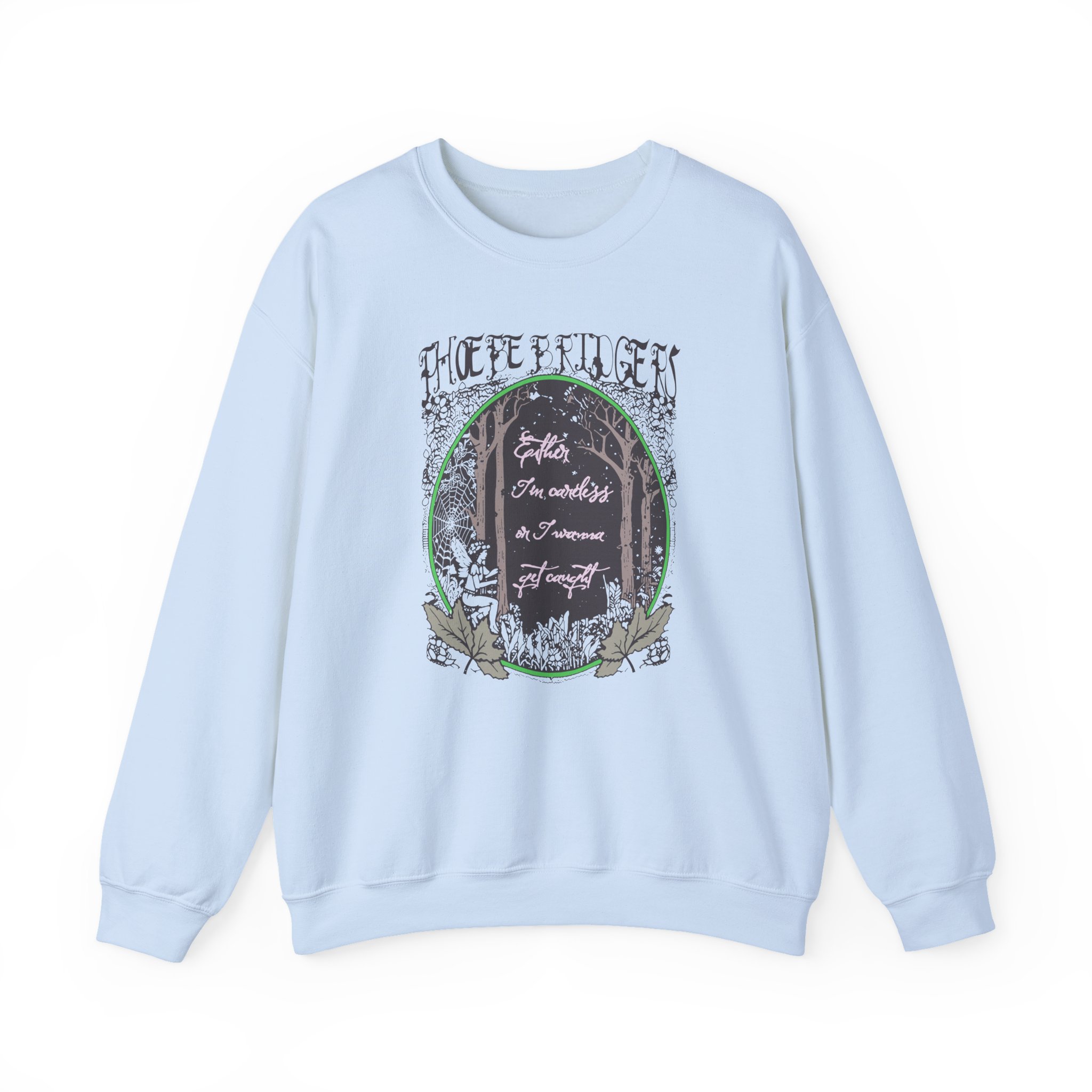 Phoebe Bridgers Ether Tin Cartels on I Wanna Get Caught Unisex Heavy Blendâ„¢ Crewneck Sweatshirt
