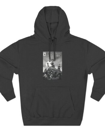 Trapped Under Ice Three-Panel Fleece Hoodie