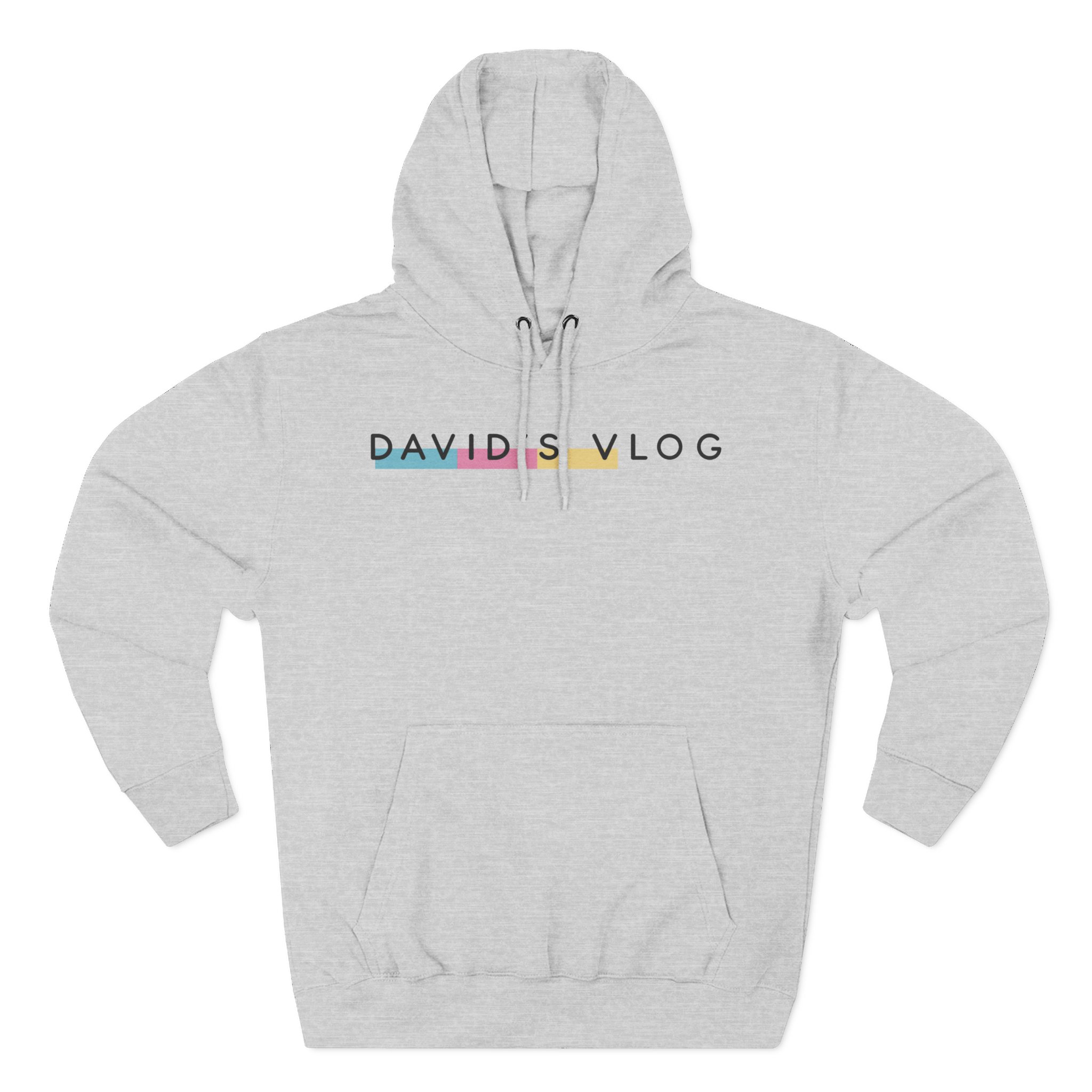 David Dobrik David's Vlog Three-Panel Fleece Hoodie