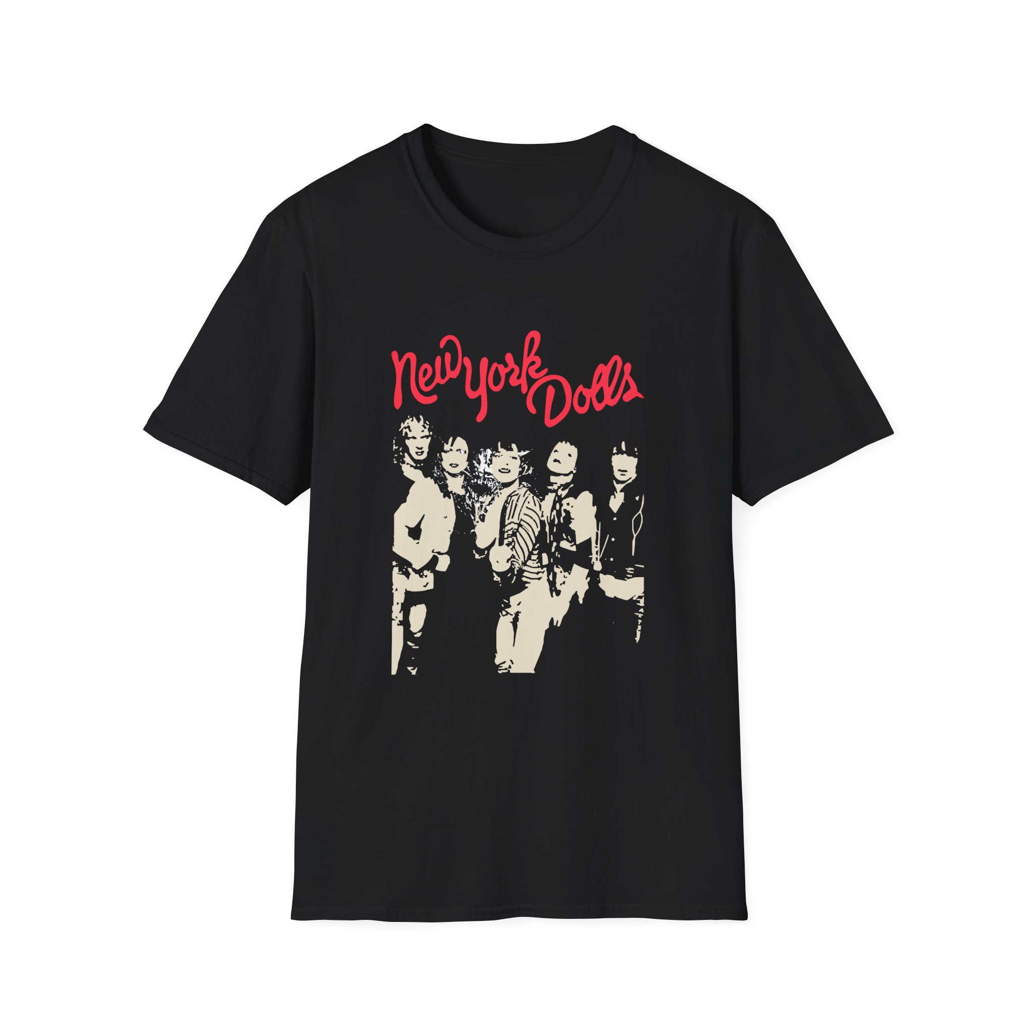 New York Dolls Trash Photo Unisex Softstyle T-Shirt