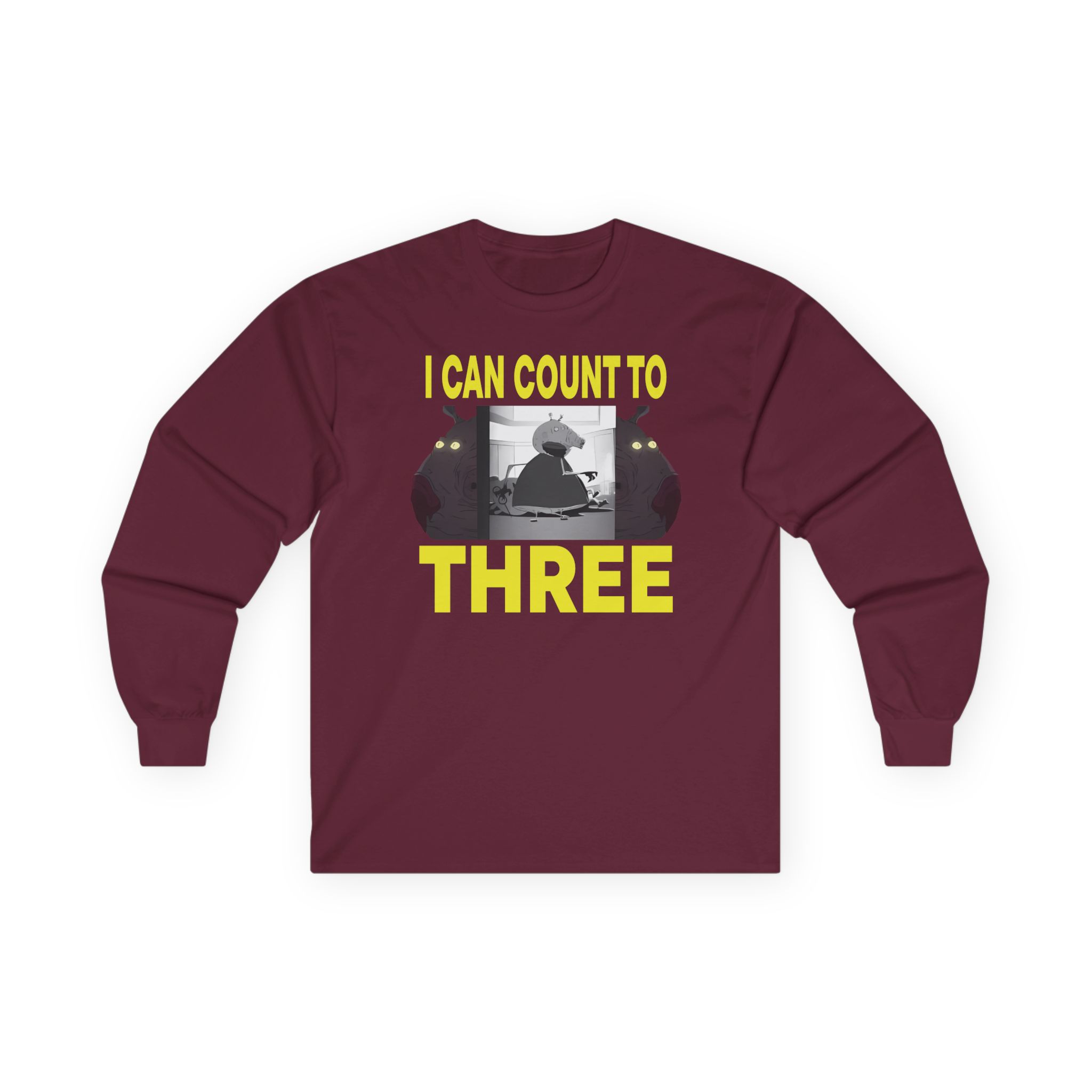 Papa Meat I Can Count to Three Unisex Ultra Cotton Long Sleeve Tee