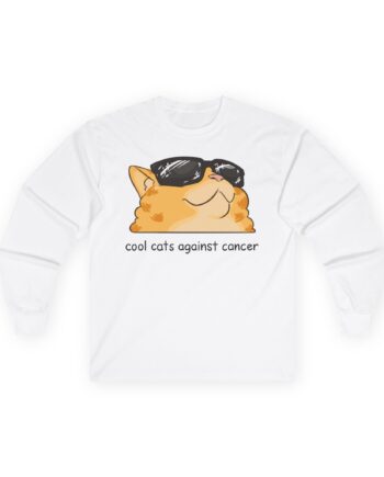 Lilsimsie cool cats against cancer Unisex Ultra Cotton Long Sleeve Tee