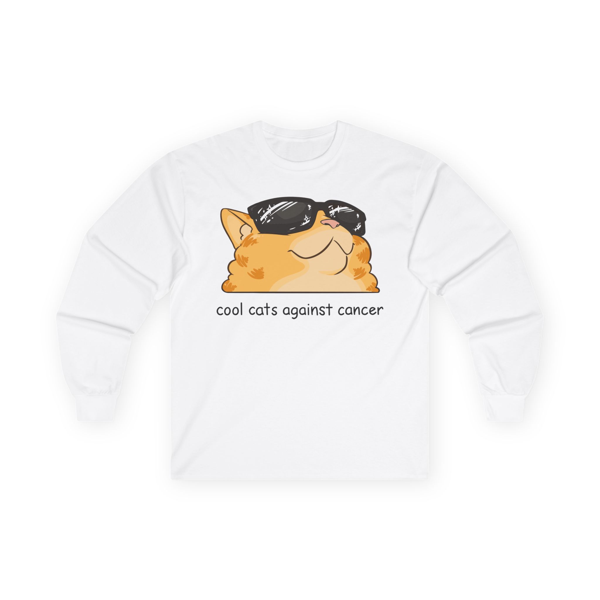 Lilsimsie cool cats against cancer Unisex Ultra Cotton Long Sleeve Tee