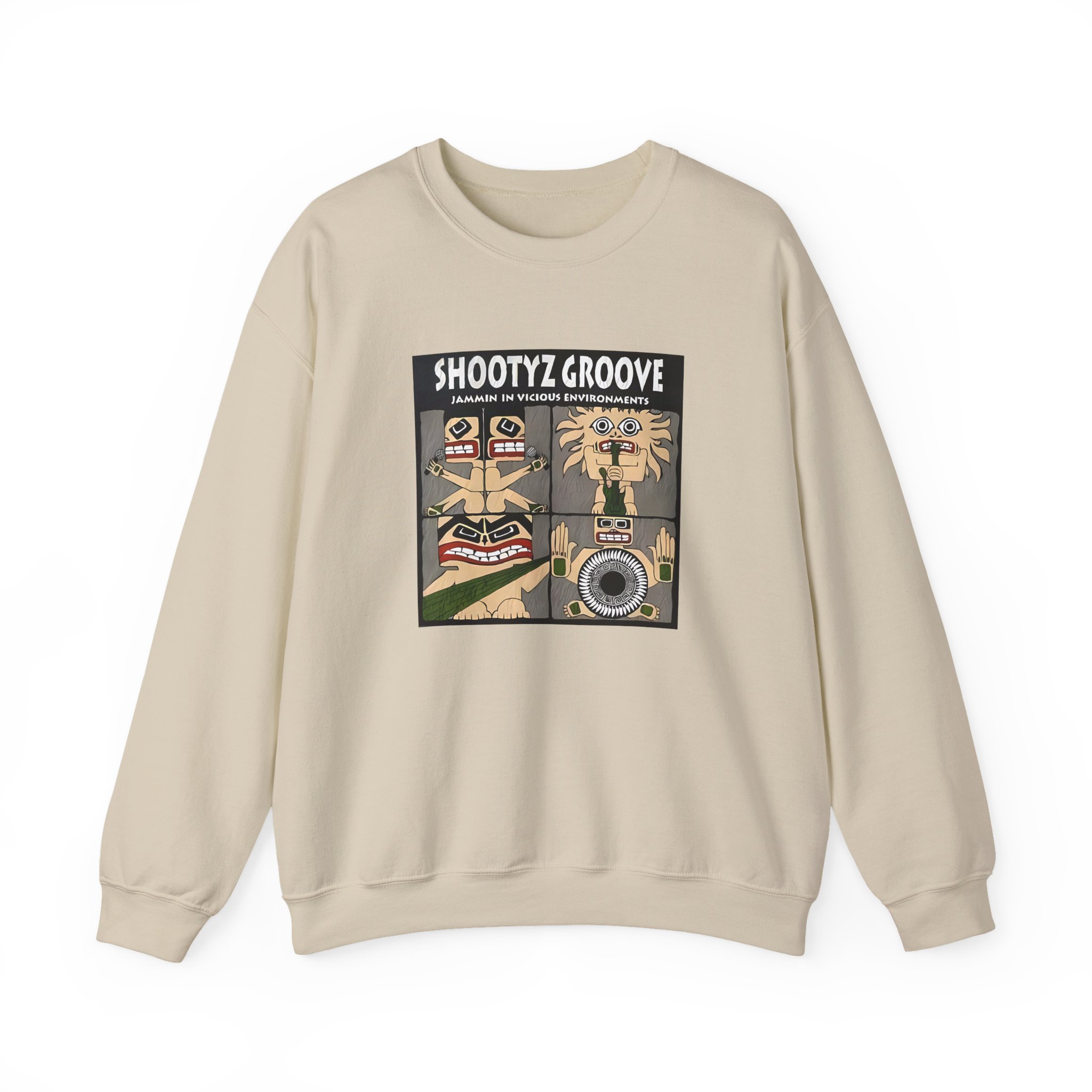 Shootyz Groove Jammin in Vicious Environments Album Cover Unisex Heavy Blendâ„¢ Crewneck Sweatshirt
