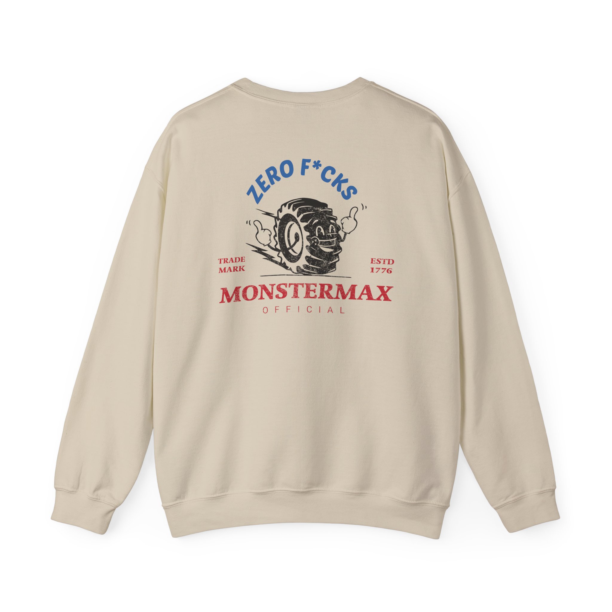 Monstermax Zero Fucks Unisex Heavy Blendâ„¢ Crewneck Sweatshirt