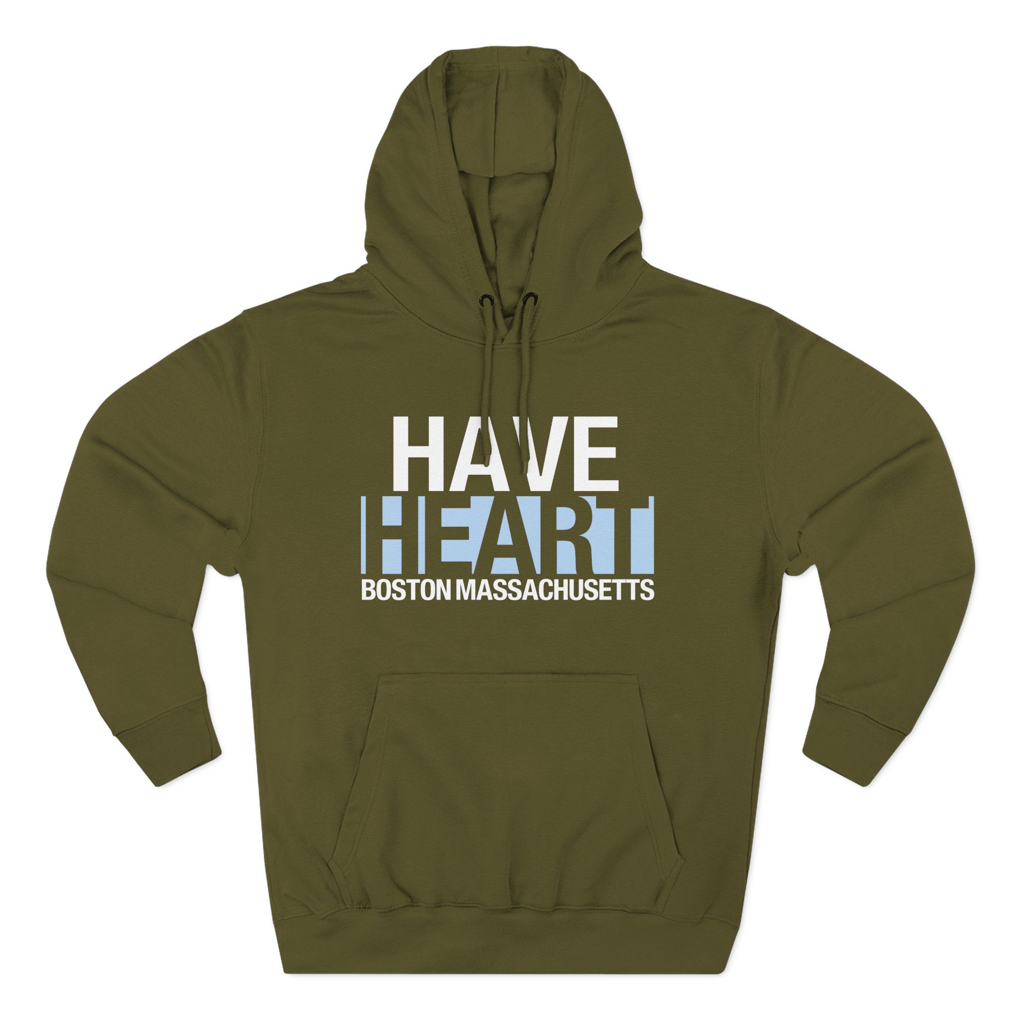 Have Heart Boston Massachusetts Three-Panel Fleece Hoodie