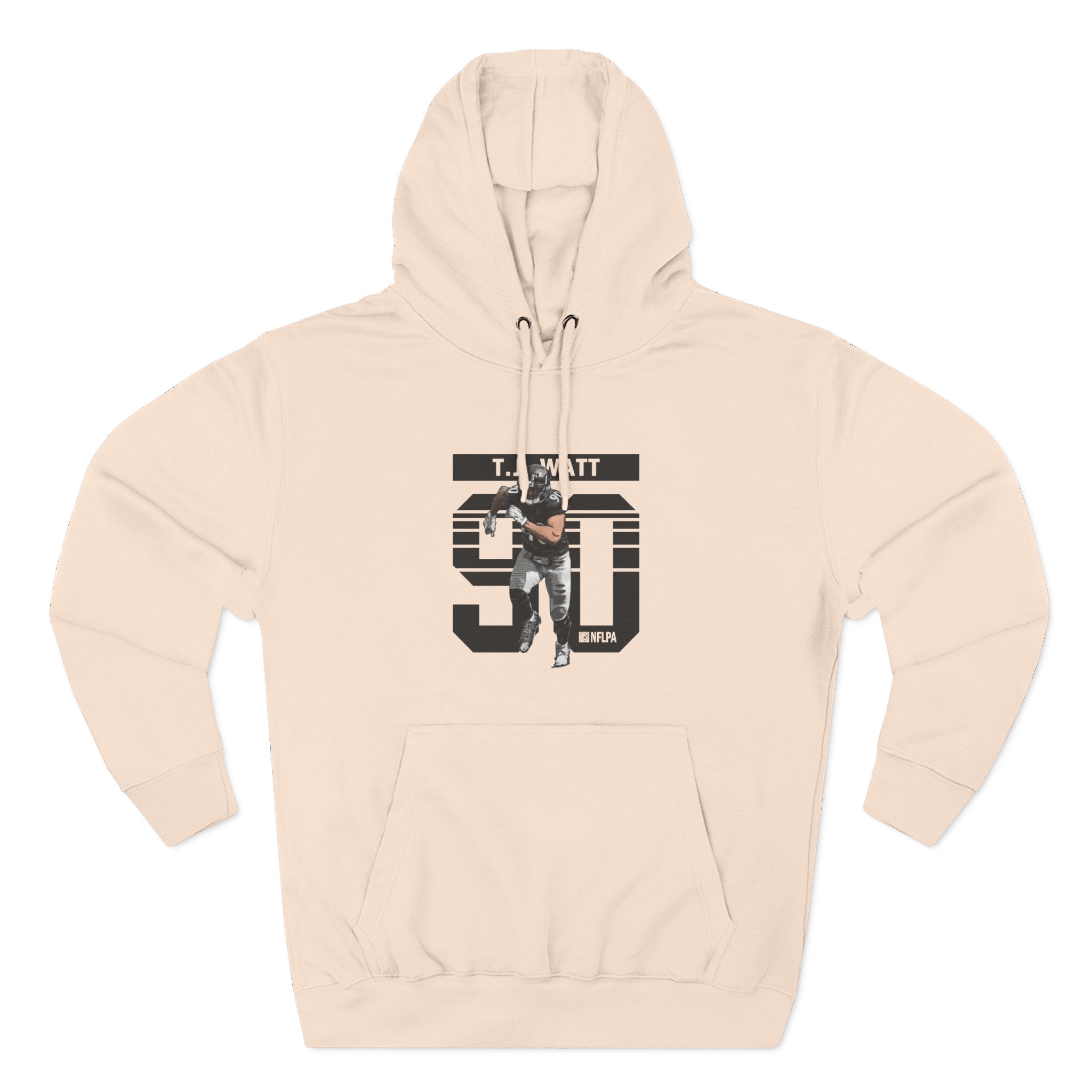 Tj Watt Grunge Three-Panel Fleece Hoodie