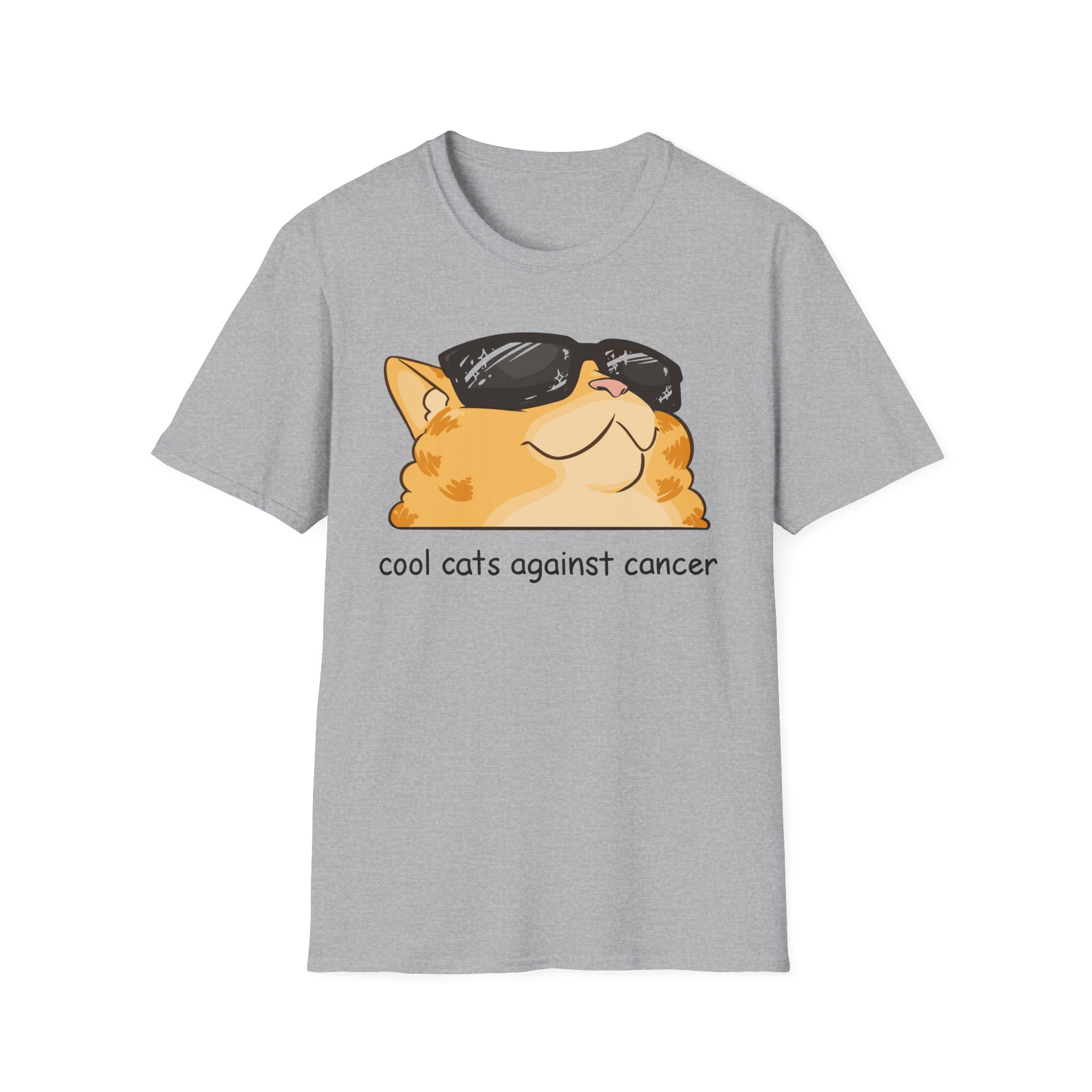 Lilsimsie cool cats against cancer Unisex Softstyle T-Shirt