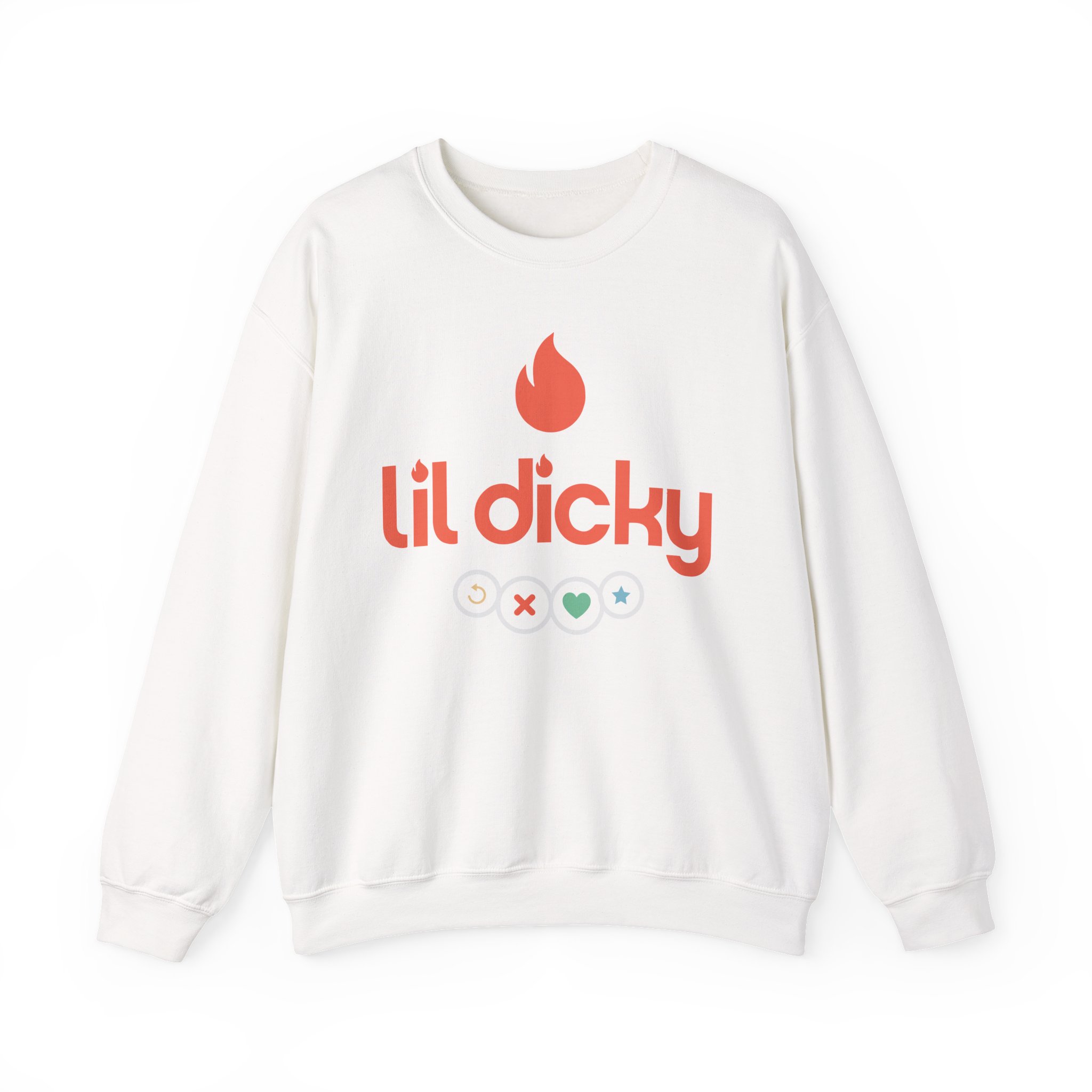 Lil Dicky Swipe Right Unisex Heavy Blendâ„¢ Crewneck Sweatshirt
