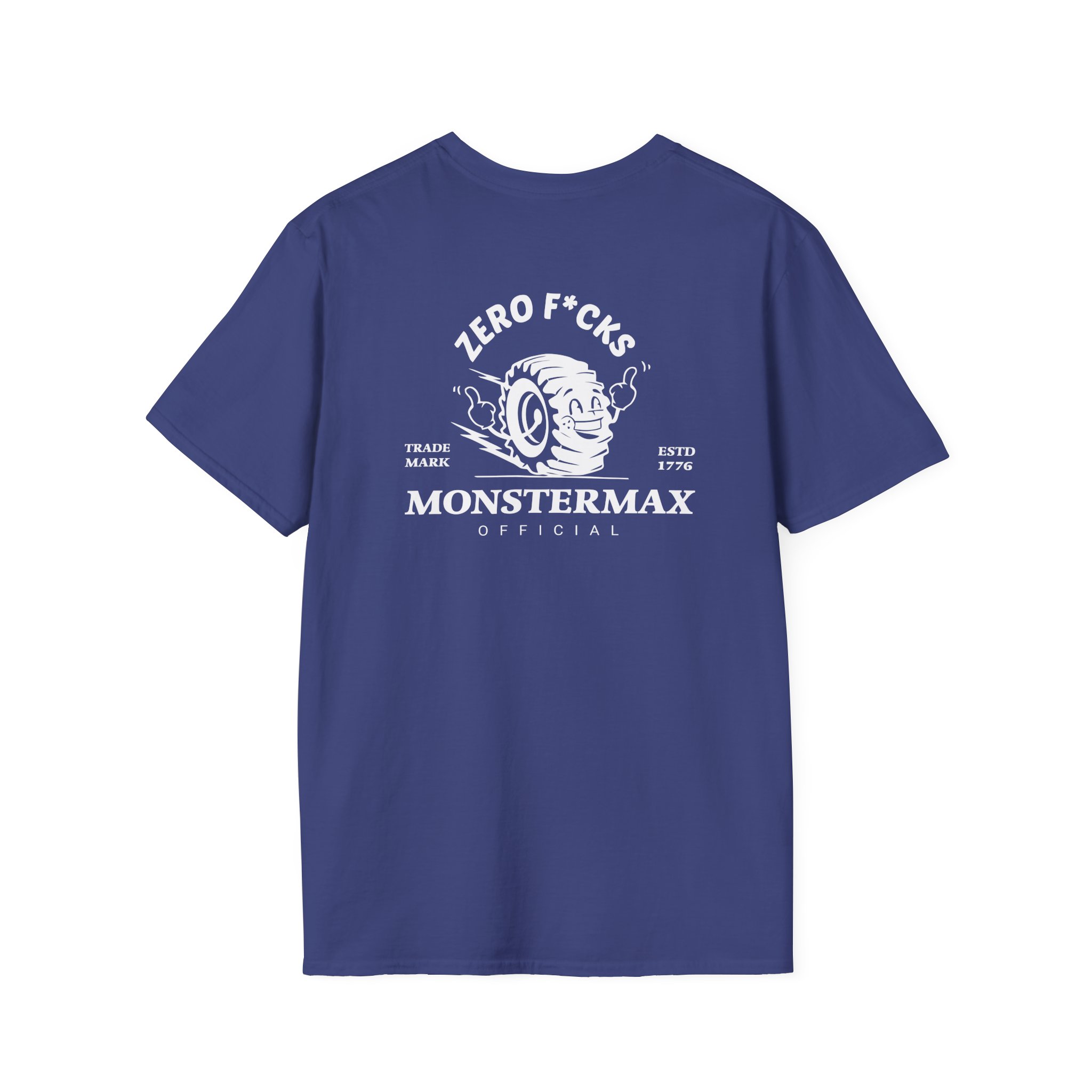 Monstermax Zero Fucks Unisex Softstyle T-Shirt