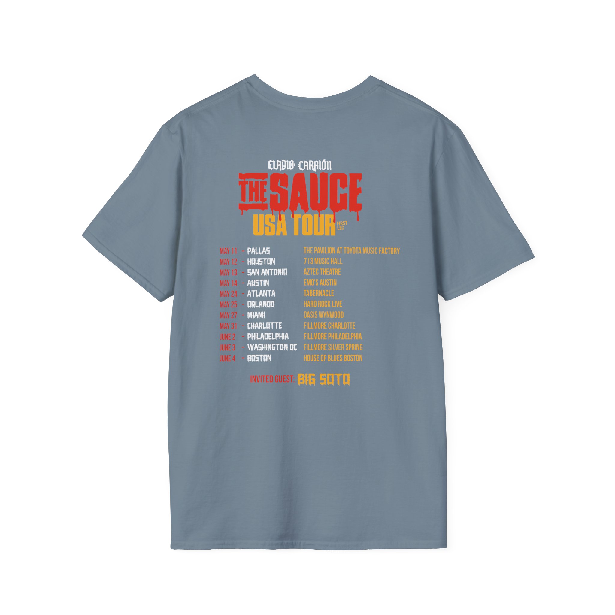 Sauce Boyz Usa Tour Unisex Softstyle T-Shirt
