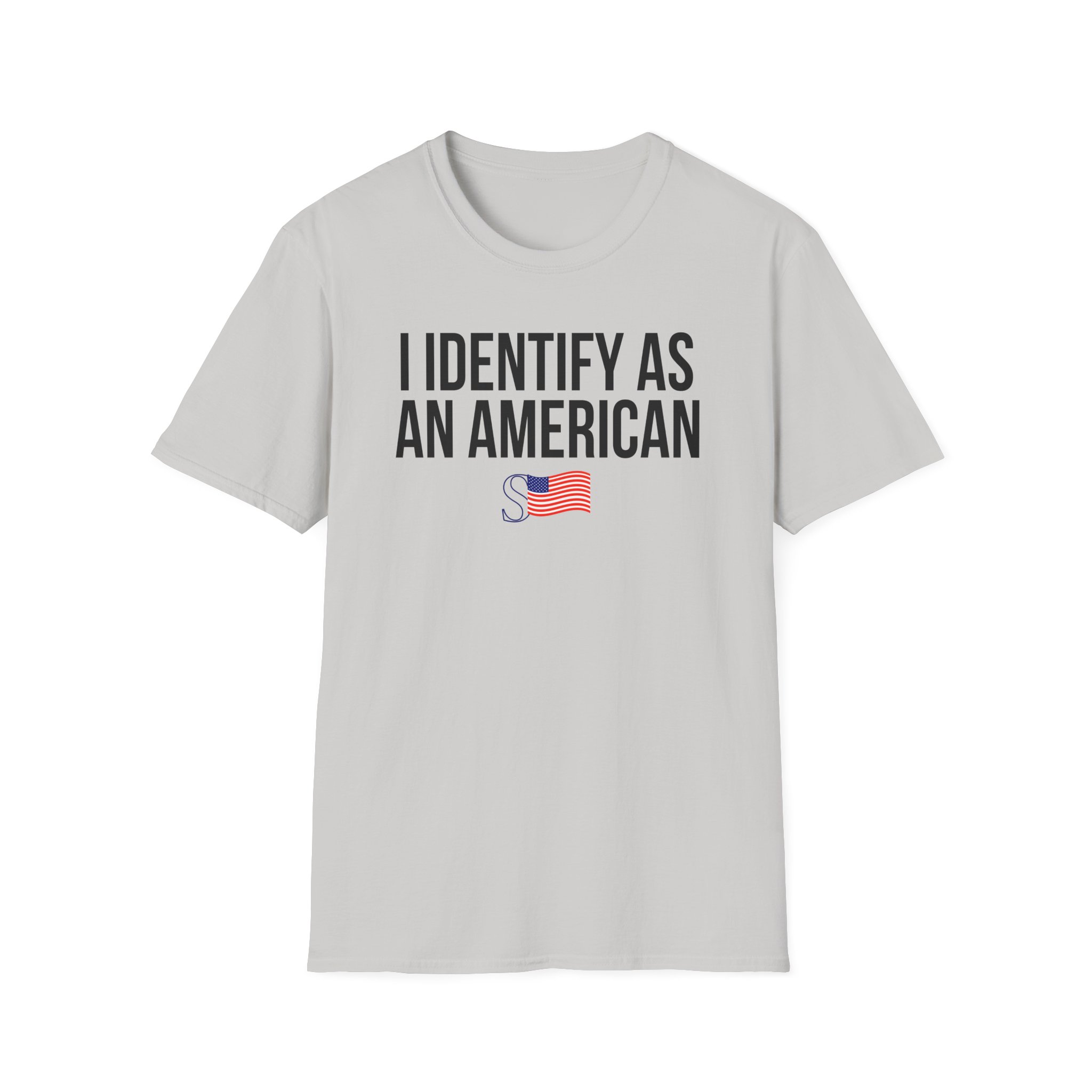 Sean Strickland I Identify as an American Unisex Softstyle T-Shirt