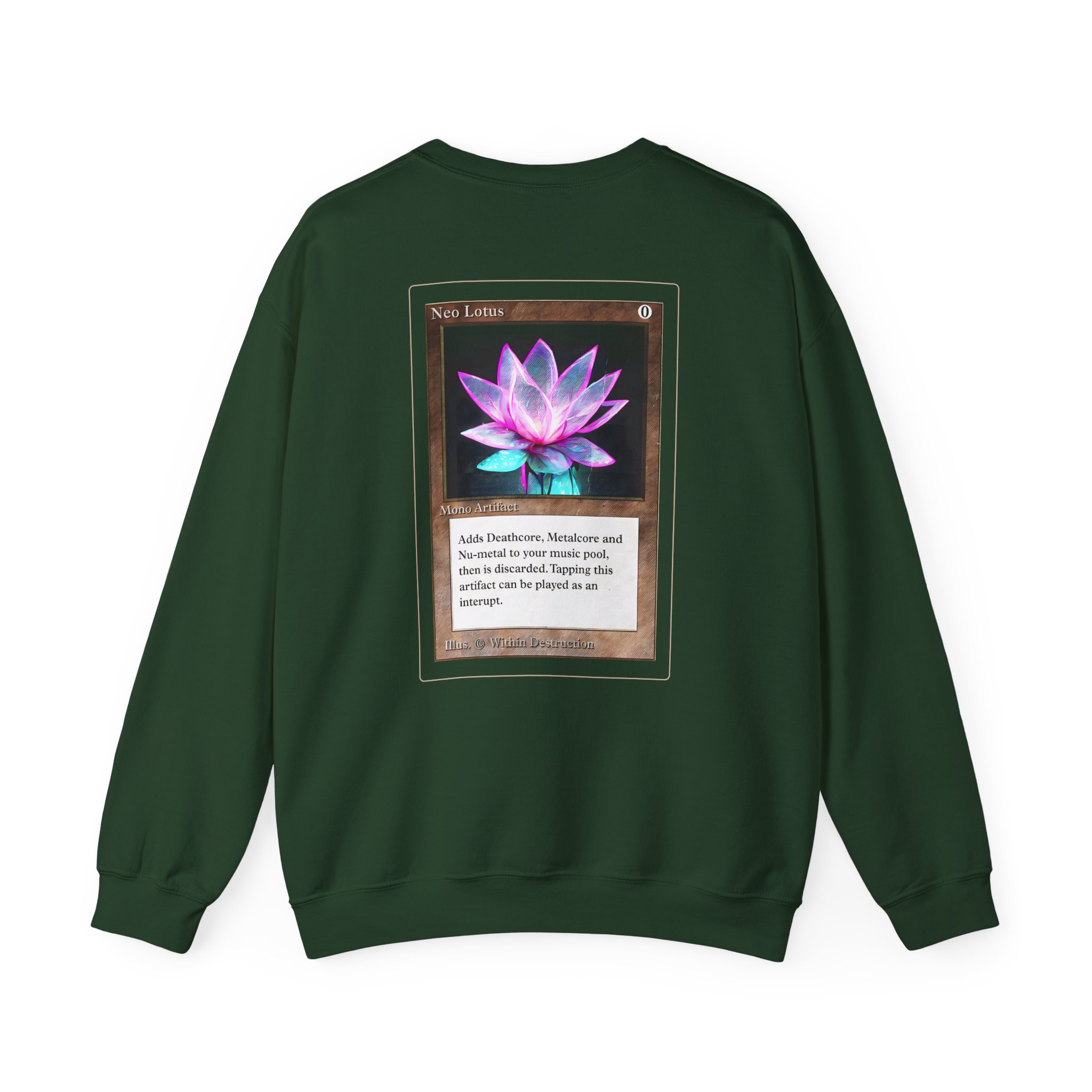 Within Destruction Neo Lotus x MTG Unisex Heavy Blend Crewneck Sweatshirt