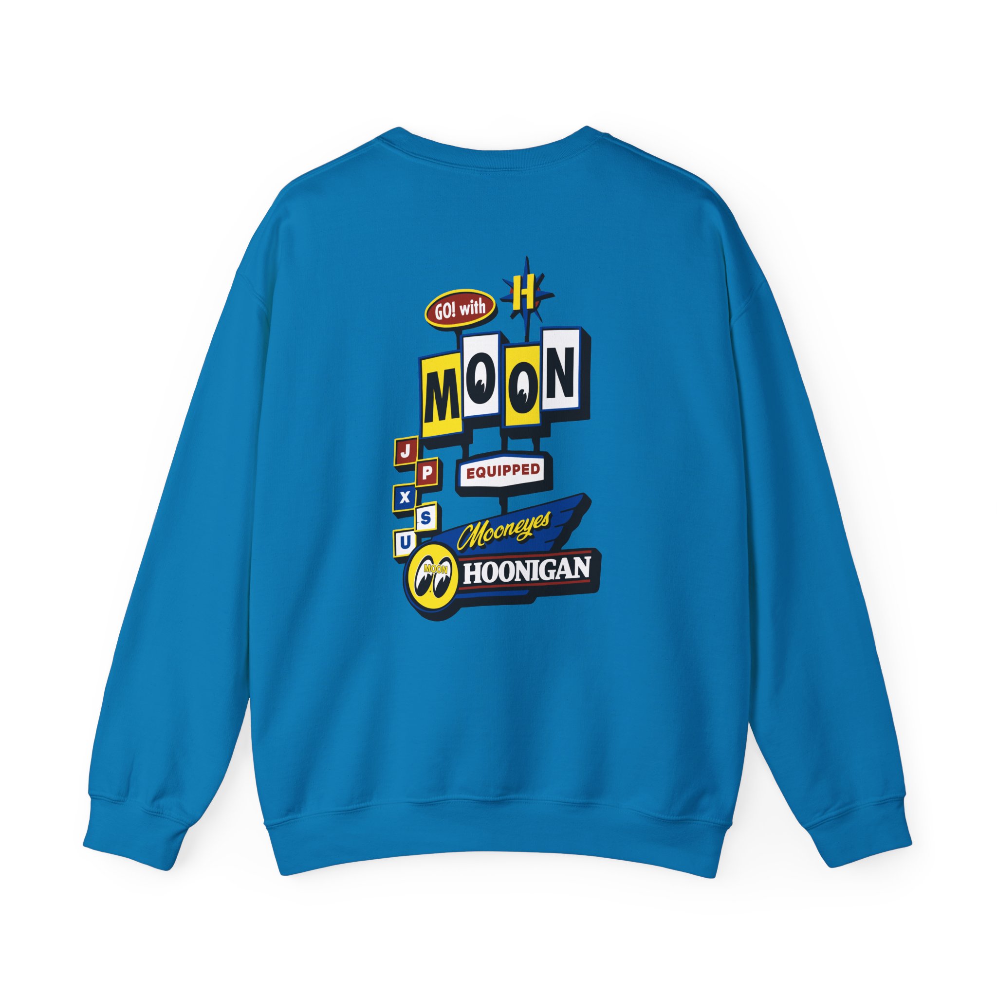 Ken Block Hoonigan X Mooneyes Moonmotel Unisex Heavy Blendâ„¢ Crewneck Sweatshirt