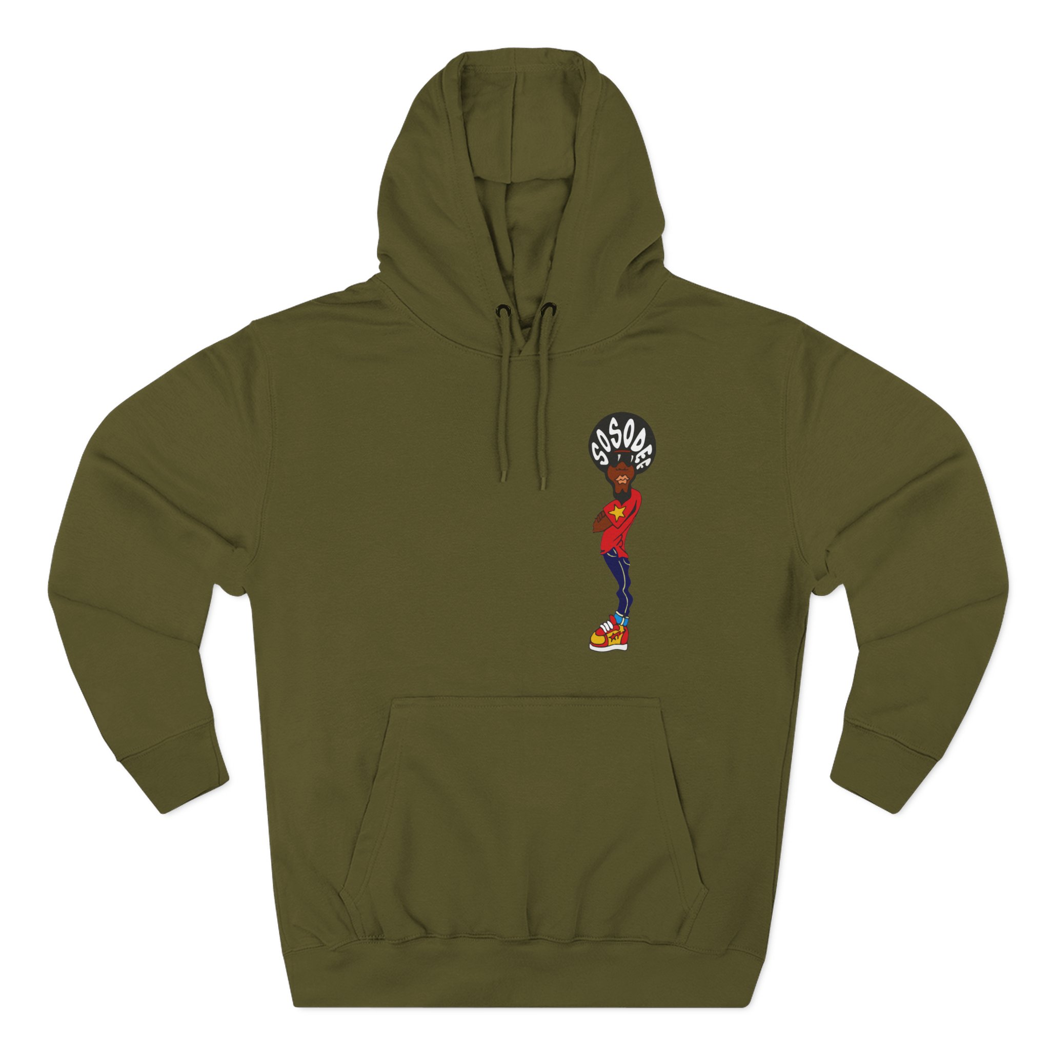 Afroman So So Def Afroman Three-Panel Fleece Hoodie