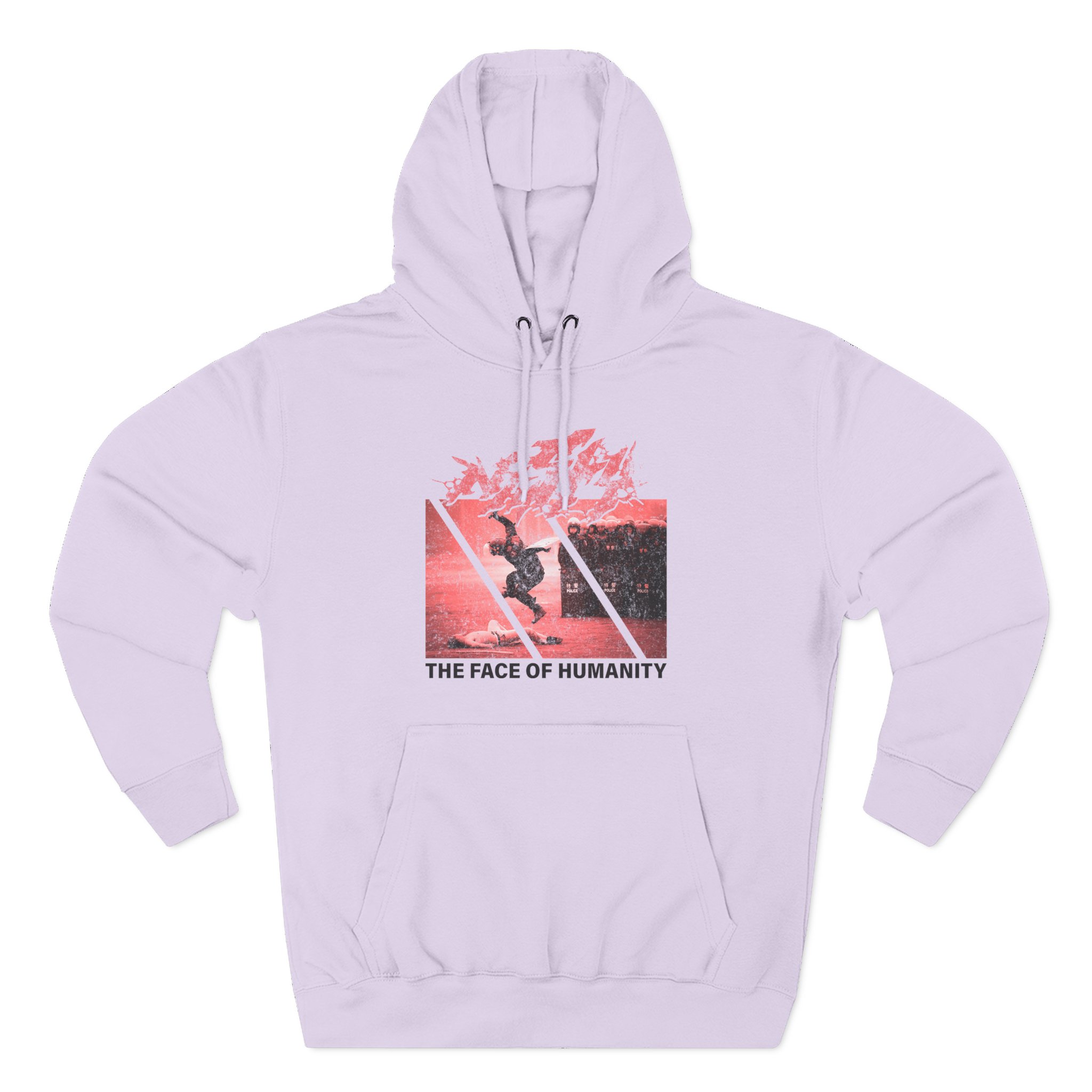 Nasty Face of Humanity Three-Panel Fleece Hoodie