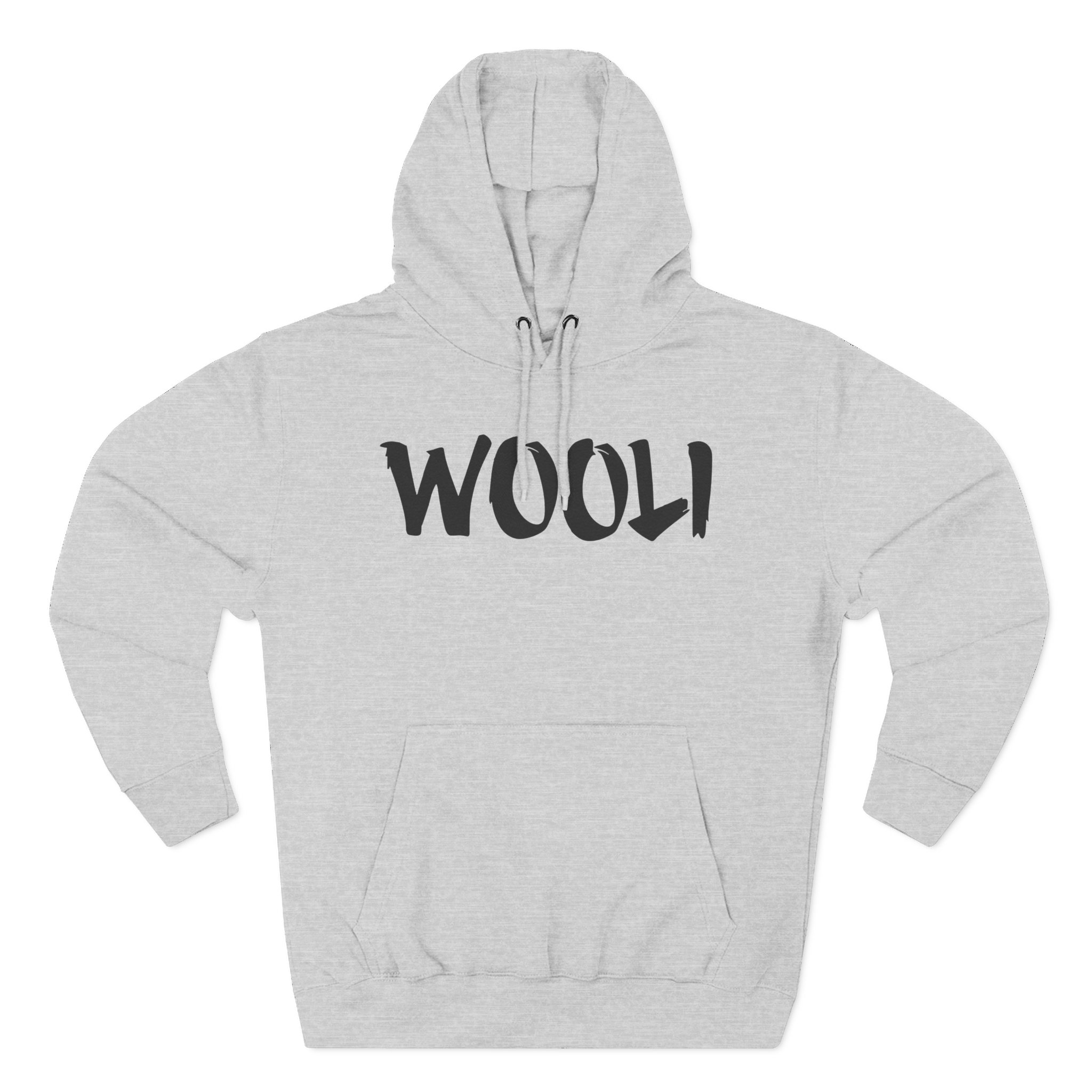 Wooli Orange Three-Panel Fleece Hoodie